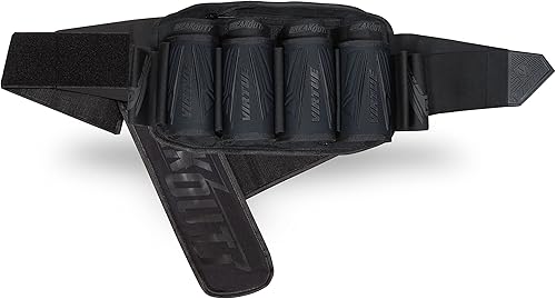 Virtue Breakout V2 Arnés de paintball sin tirantes - Todo Negro 4+7