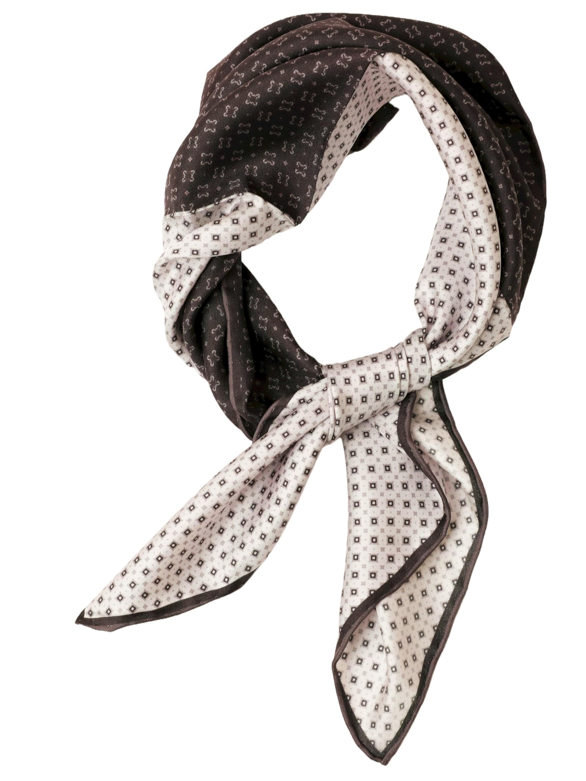 Jedwabna bandana ręcznie zwijana chusta unisex