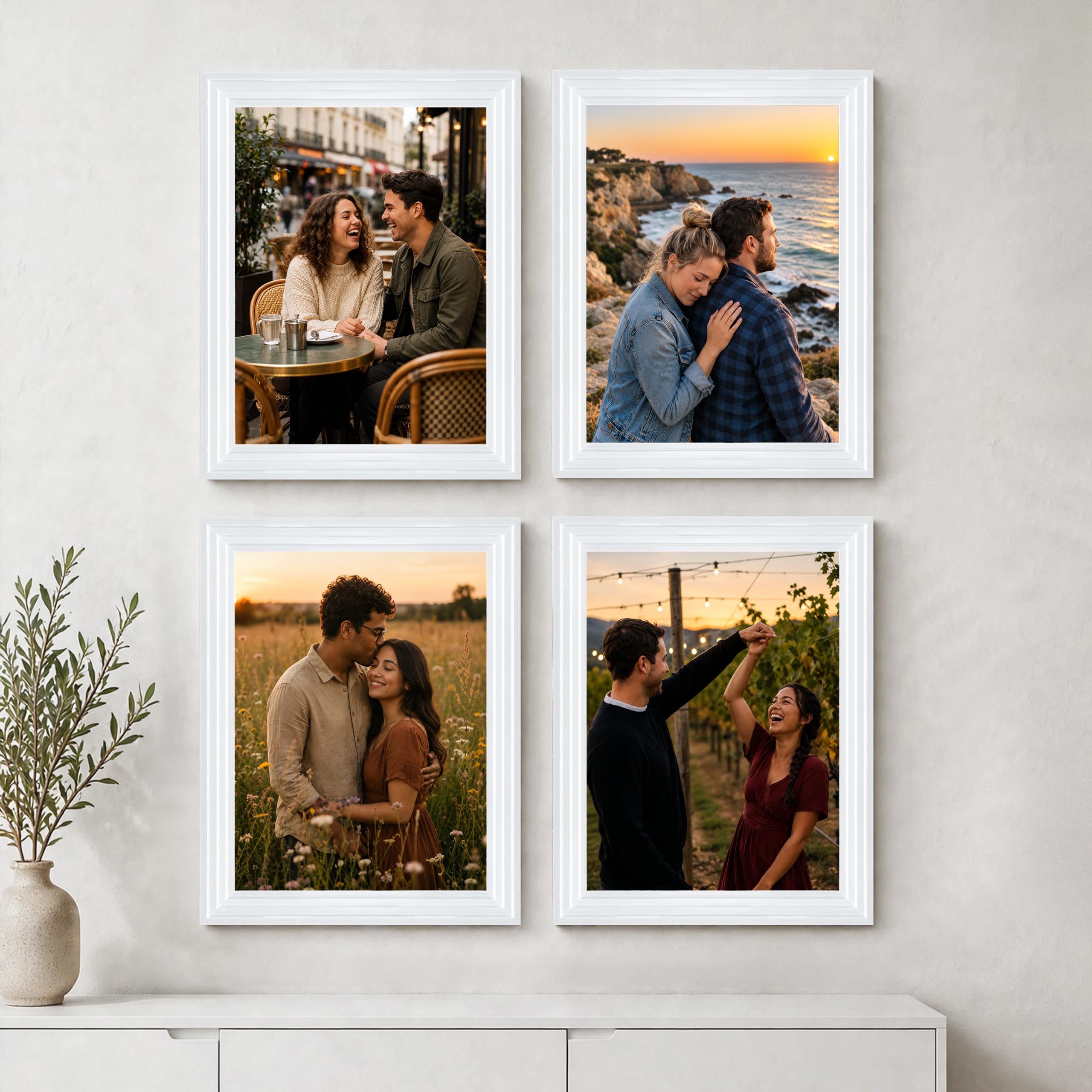 Art Street Photo Frames - Set of 4 Black -29