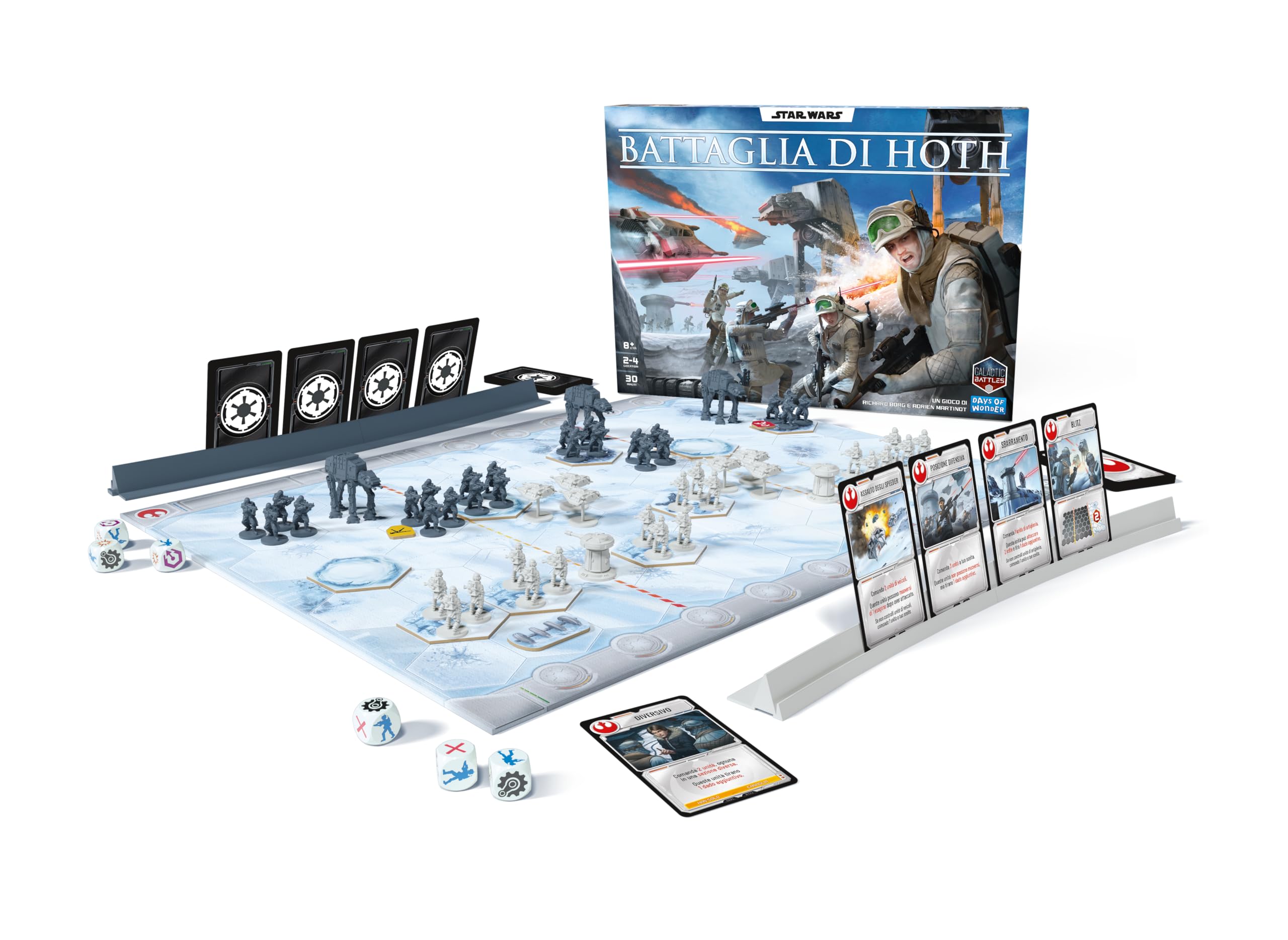 Asmodee Star Wars: Bitwa o Hoth, gra planszowa, dla 2-4 graczy, 8+ lat, wydanie włoskie