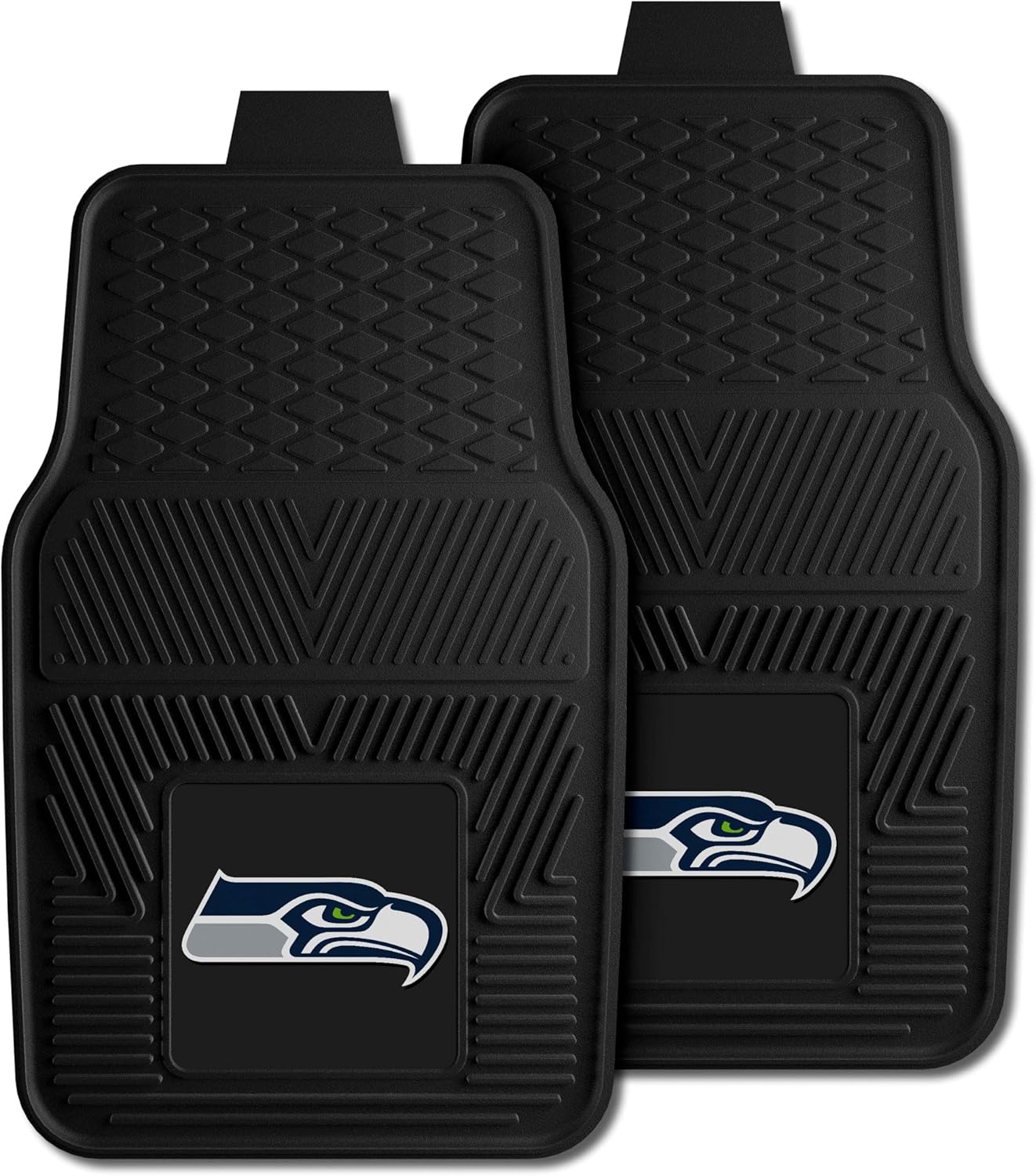 Fanmats 8904 NFL Seattle Seahawks Vinyl Heavy Duty Car Mats , 18"x27"