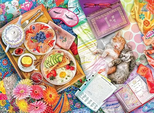 Miniatura 1 de Buffalo Games - Aimee Stewart - Desayuno en la cama - Rompecabezas de 1000 piezas