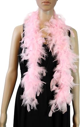 2 قطع 18 جرام ، 1 ياردة Long Chandelle Feather Boa ، حفلة ، زفاف ، زي هالوين ، شجرة عيد الميلاد