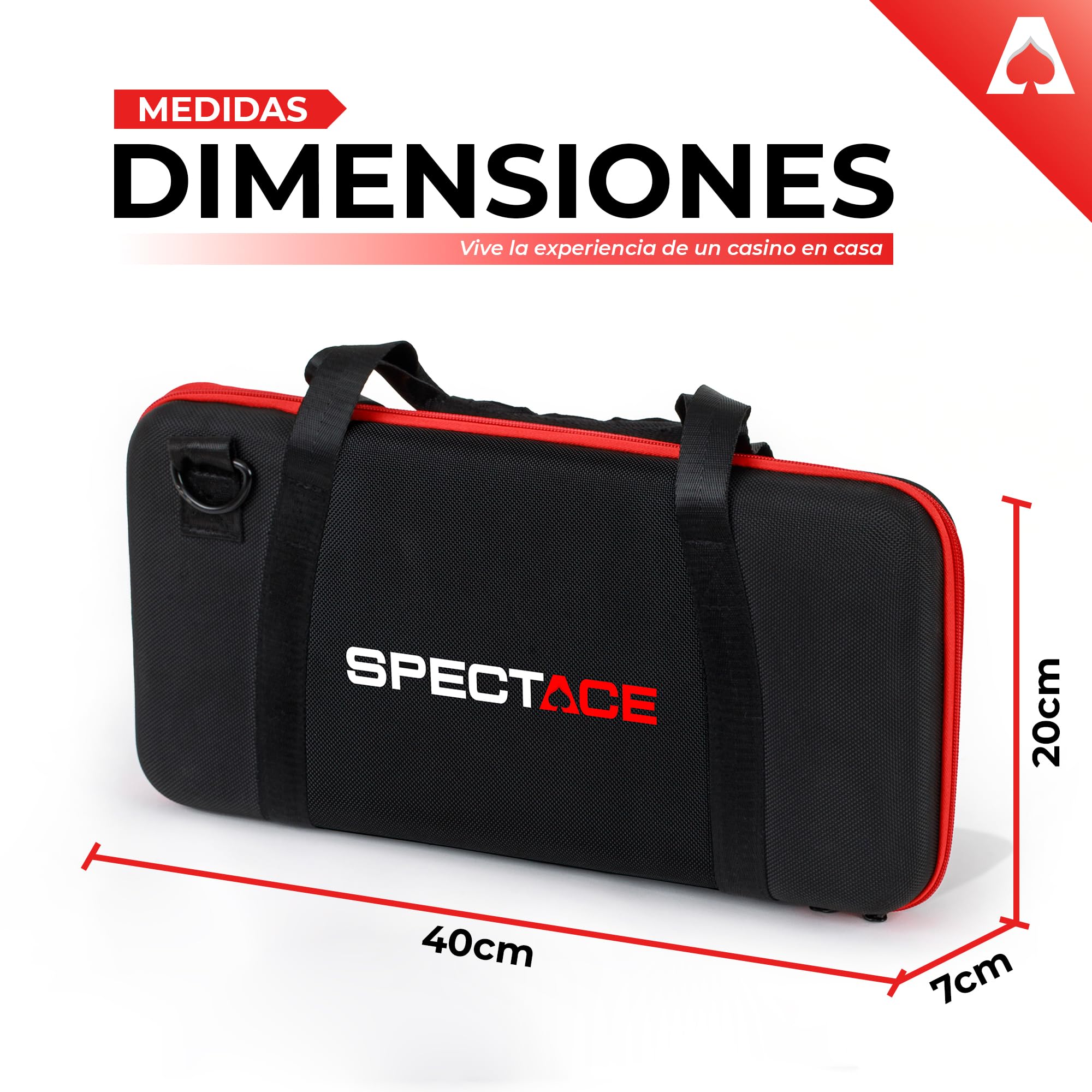 Poker Set con 300 Fichas de 11,5 g Estilo Casino + Baraja Dorada