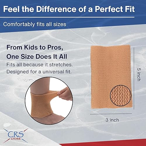 Miniatura 4 de CRS Cross Mangas de gel para tobillo. Un par de calcetines acolchados de primera calidad para amortiguar y proteger el tobillo, el pie y la pierna