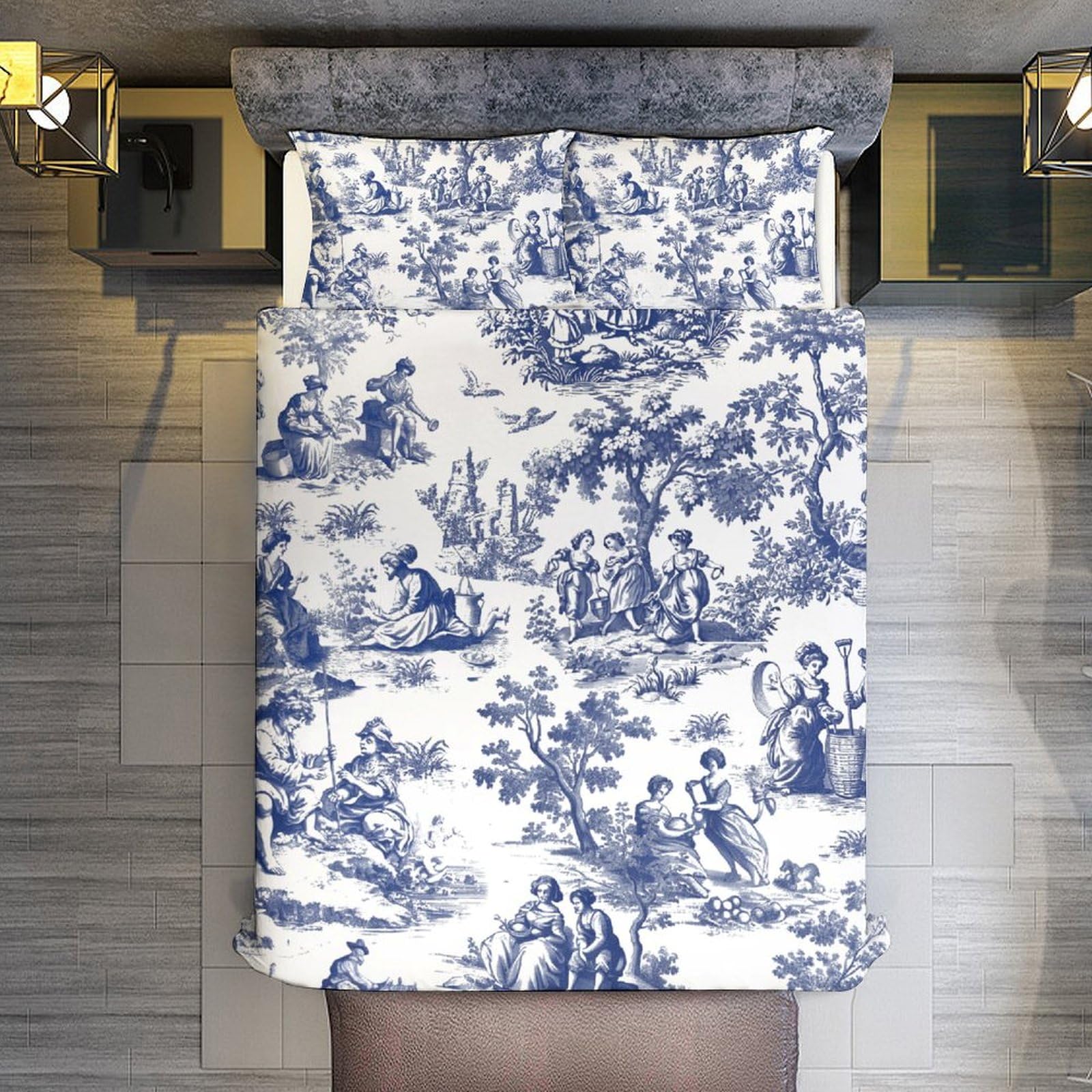 Toile De Jouy Style Chinoiserie Graphic By Designstock · Creative Fabrica