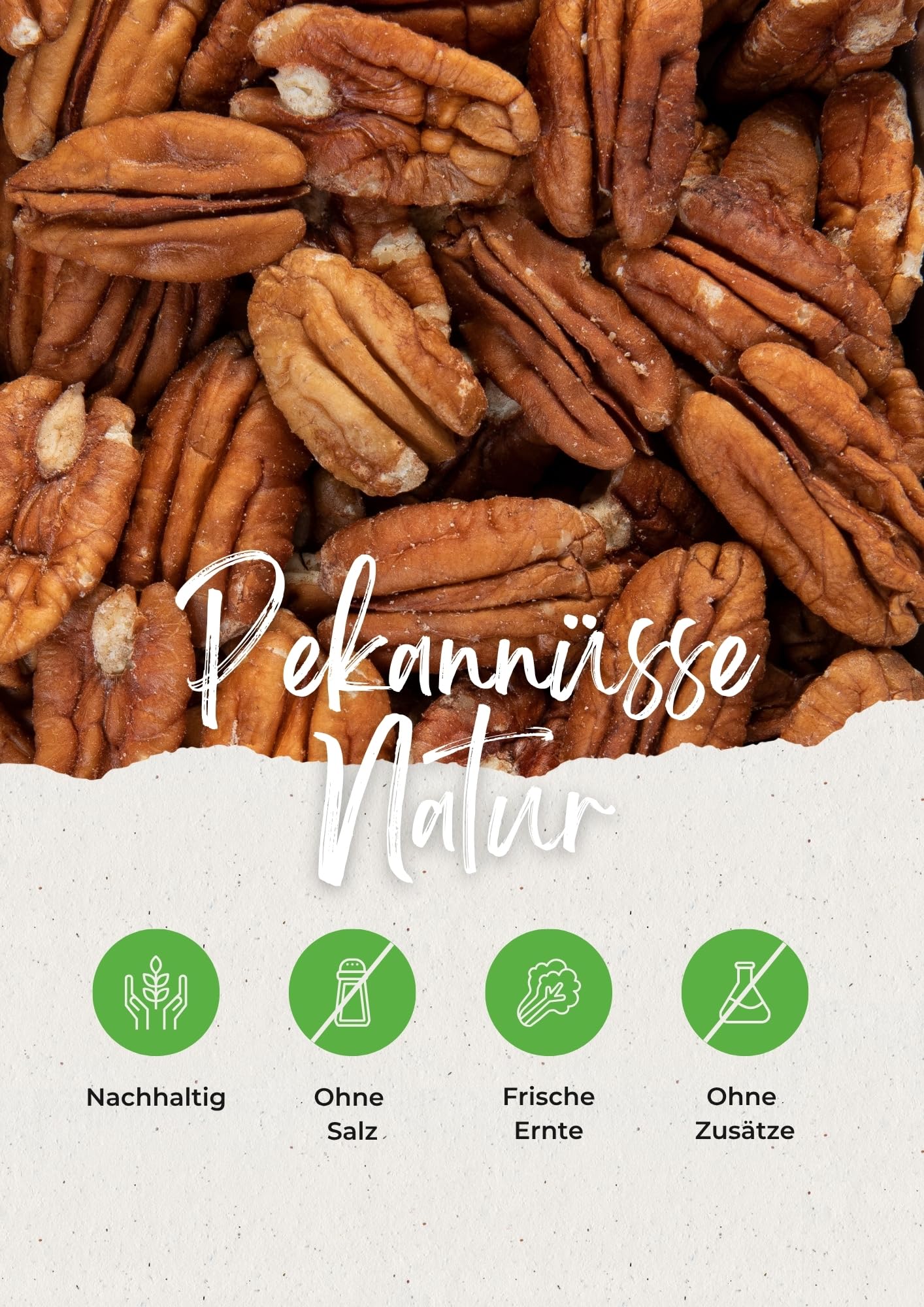Vitalesia Pekannüsse naturbelassen 1kg | Premium Pekannusskerne | ungesalzen & ungeröstet | ohne Zusätze | USA-Qualität | mild & aromatisch | Nüsse Natur | vegan