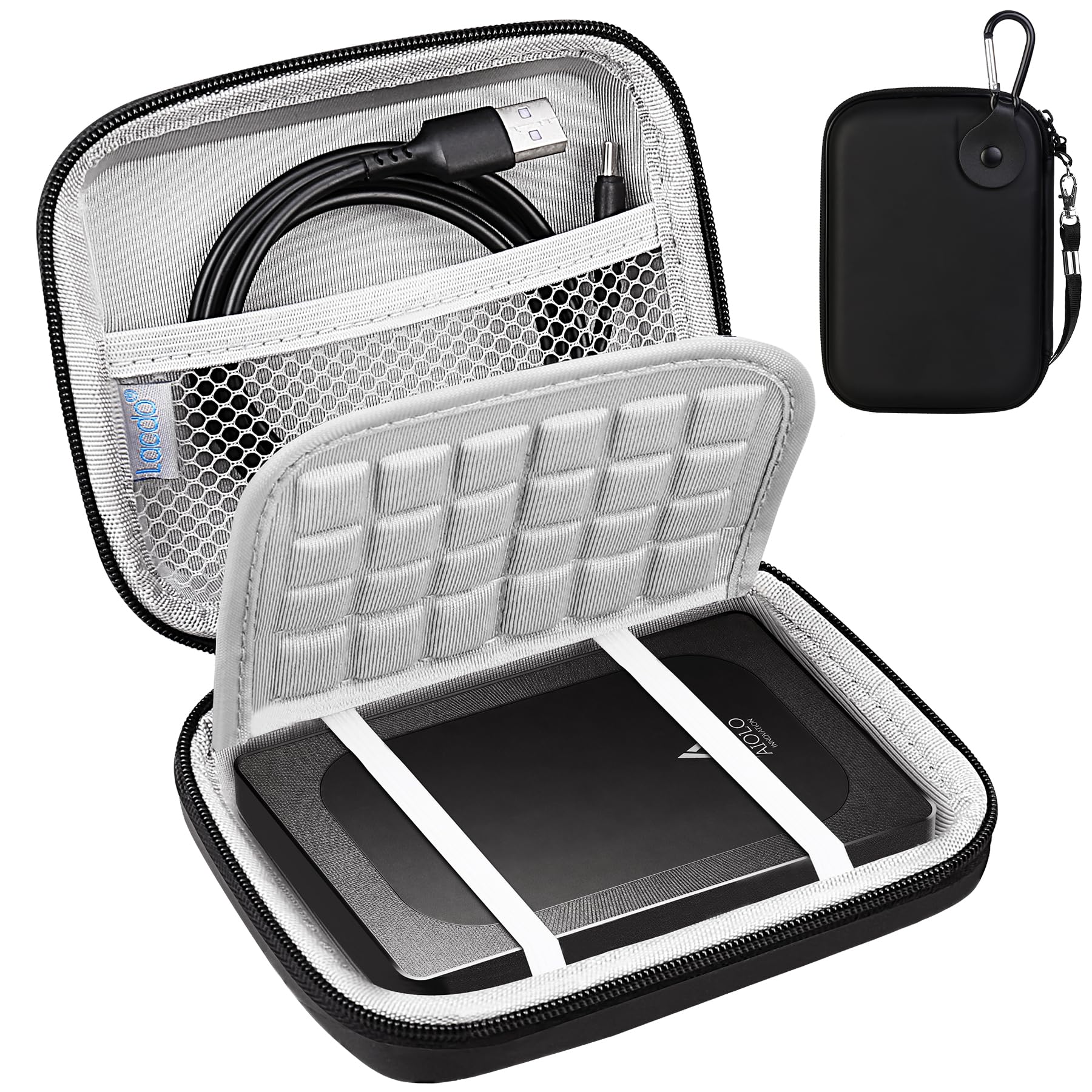Lacdo Mala de transporte de disco rígido para Aiolo Innovation Disco rígido externo Ultra