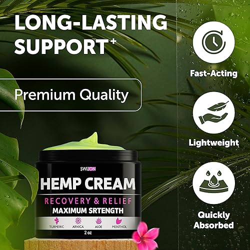 Miniatura 4 de Crema de cáñamo para rodillas cuello articulaciones hombros espalda y pies crema muscular de acción rápida con cáñamo y aceite de emú árnica aloe