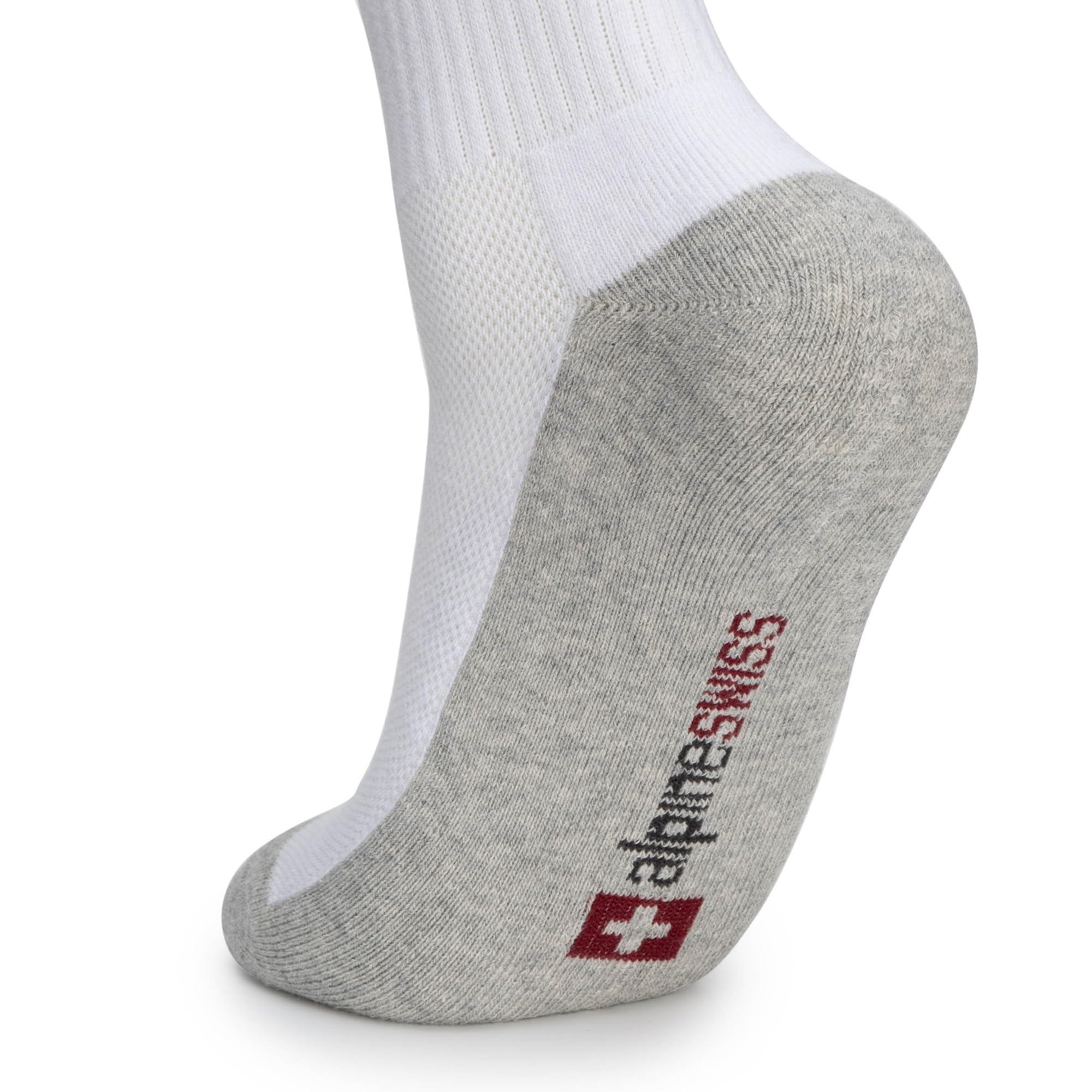 Alpine Swiss Herren Crew-Socken aus Baumwolle, Sportsocken, Schuhgröße 39-47, 3er-Pack