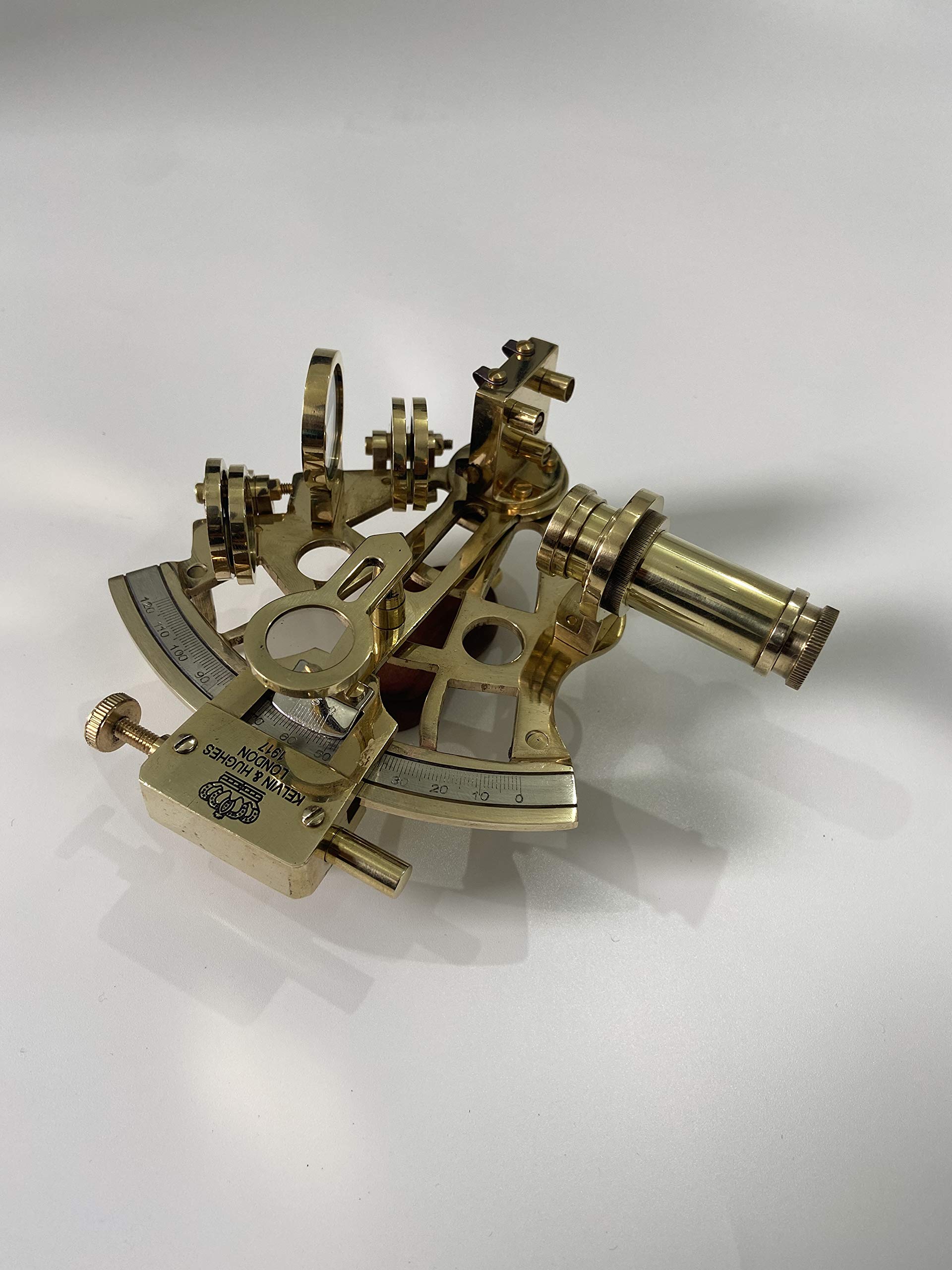 MALLA INCORPORATION ; A TRULY HANDCRAFTED FOR YOU Sextant de navigation nautique en laiton brillant avec finition polie