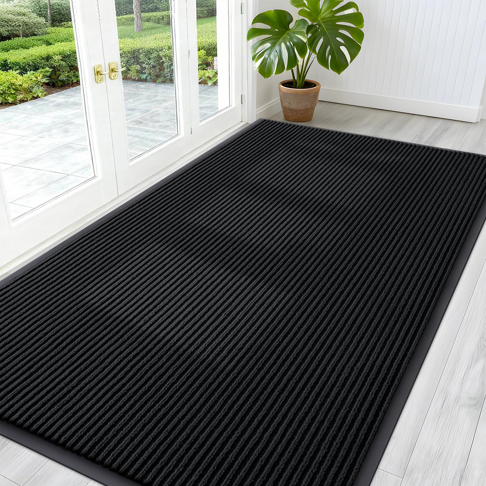 OLANLY Front Door Mat Indoor Outdoor Entrance, Waterproof Heavy Duty Doormat, Fade Resistant, Low Profile, Easy Clean Patio Porch Welcome Floor Mats for Entry, 29.5x17, Beige — view 69