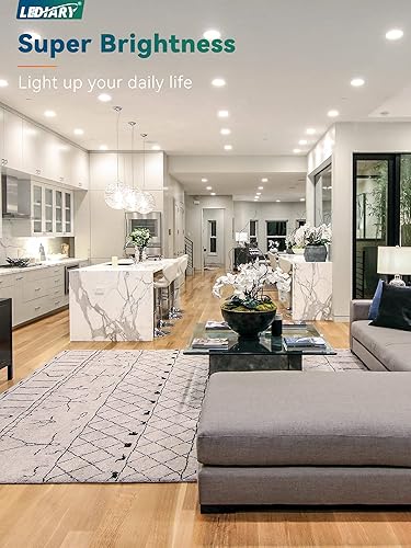 Miniatura 7 de LEDIARY Paquete de 20 luces LED empotrables ultrafinas de 6CCT de 6 pulgadas con caja de conexiones, 2500K-5000K lámparas empotrables