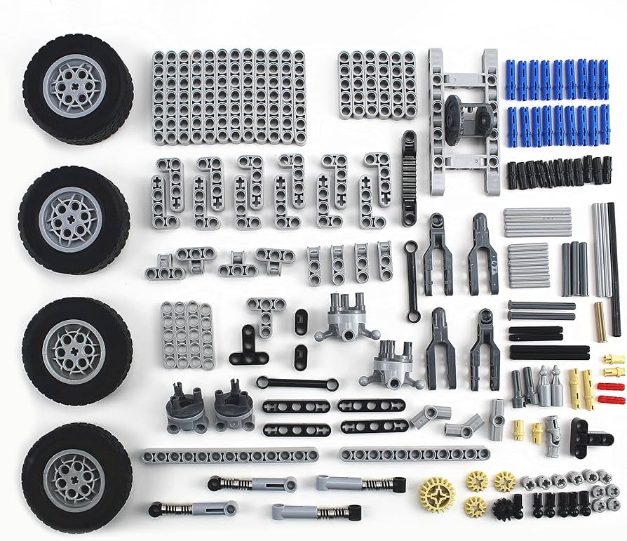 Amazon.com: TTLYHEK MOC Vehicles Parts Suspension System with Tire