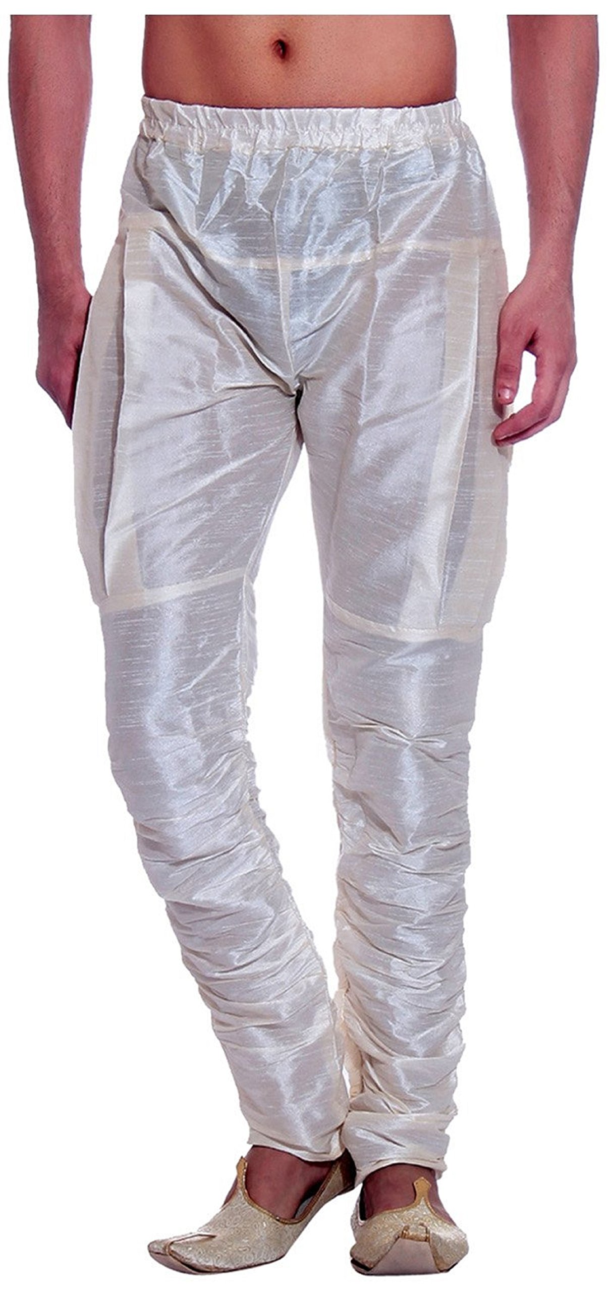 royal kurta Men's Silk Blend Harems Pant's-picture-0