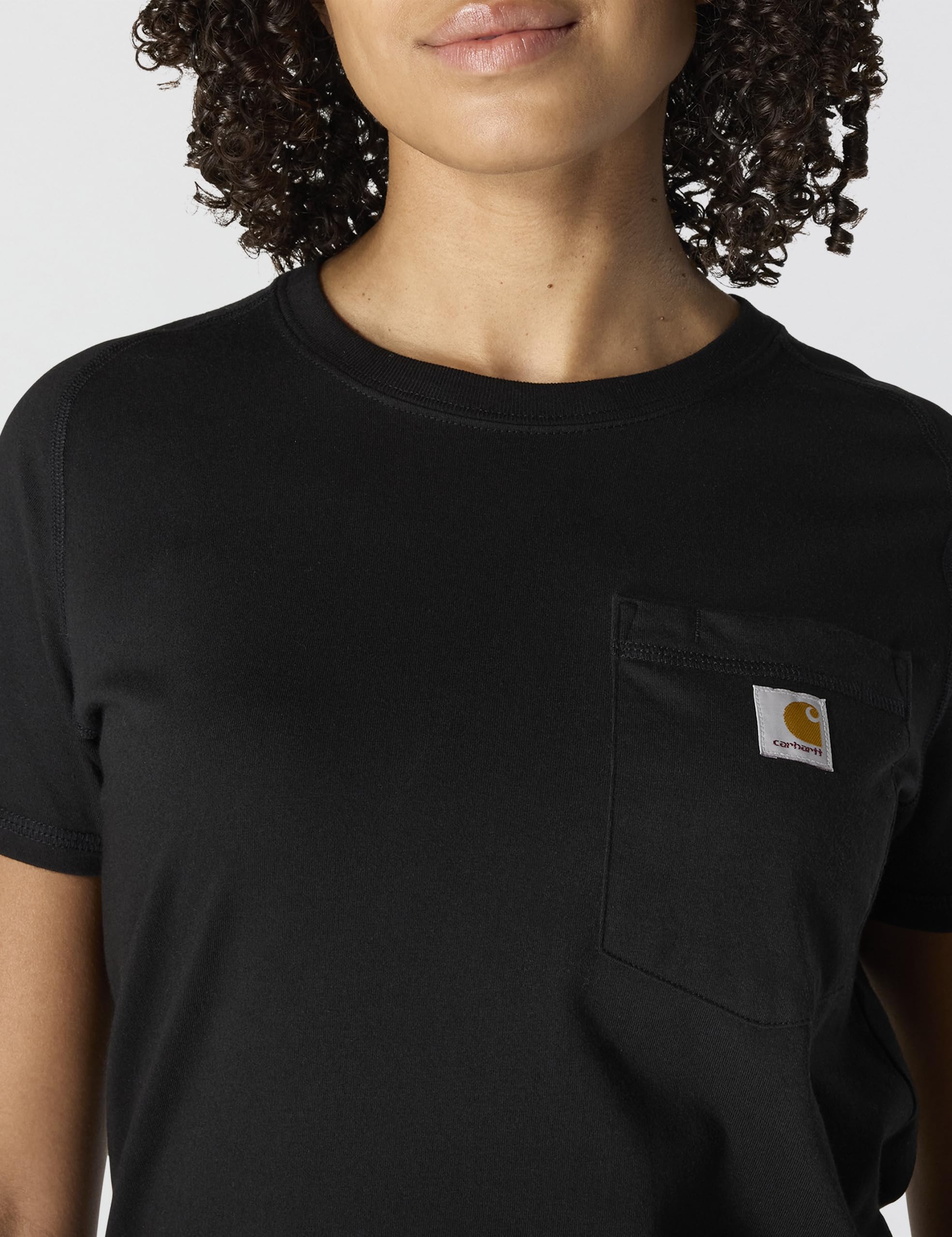 Carhartt Force Relaxed Fit Midweight Pocket T-Shirt T-Shirt Force Relaxed Fit avec Poche, Poids Moyen Femme (Lot de 1)