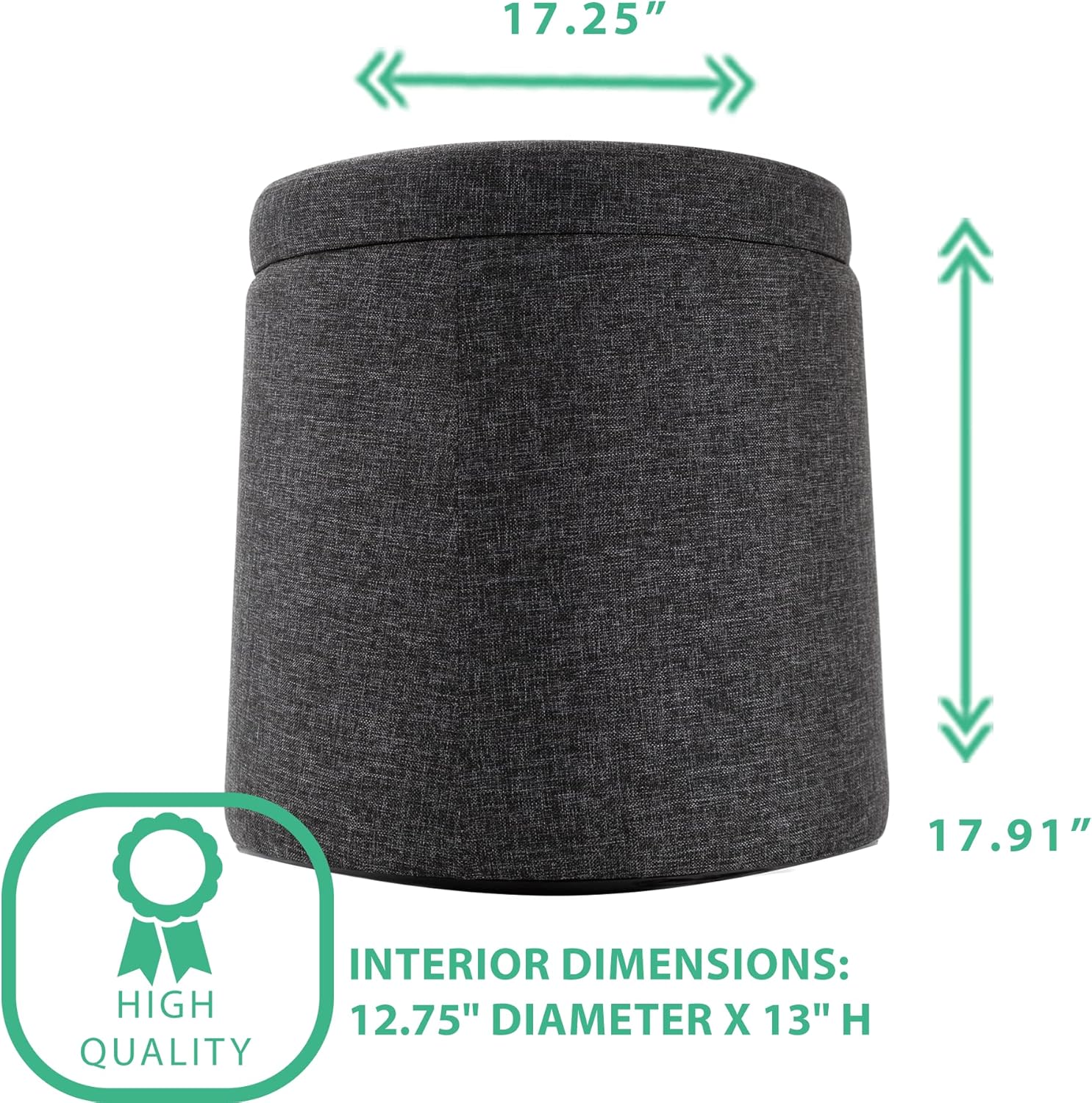 Get Discount 70% Price Seville Classics Rocking Wobble Storage Ottoman Footrest Seat Stool, 1-Pack, Modern Gray New Arrivals Seville Classics Rocking Wobble Storage Ottoman Footrest Seat Stool, 1-Pack, Modern Gray