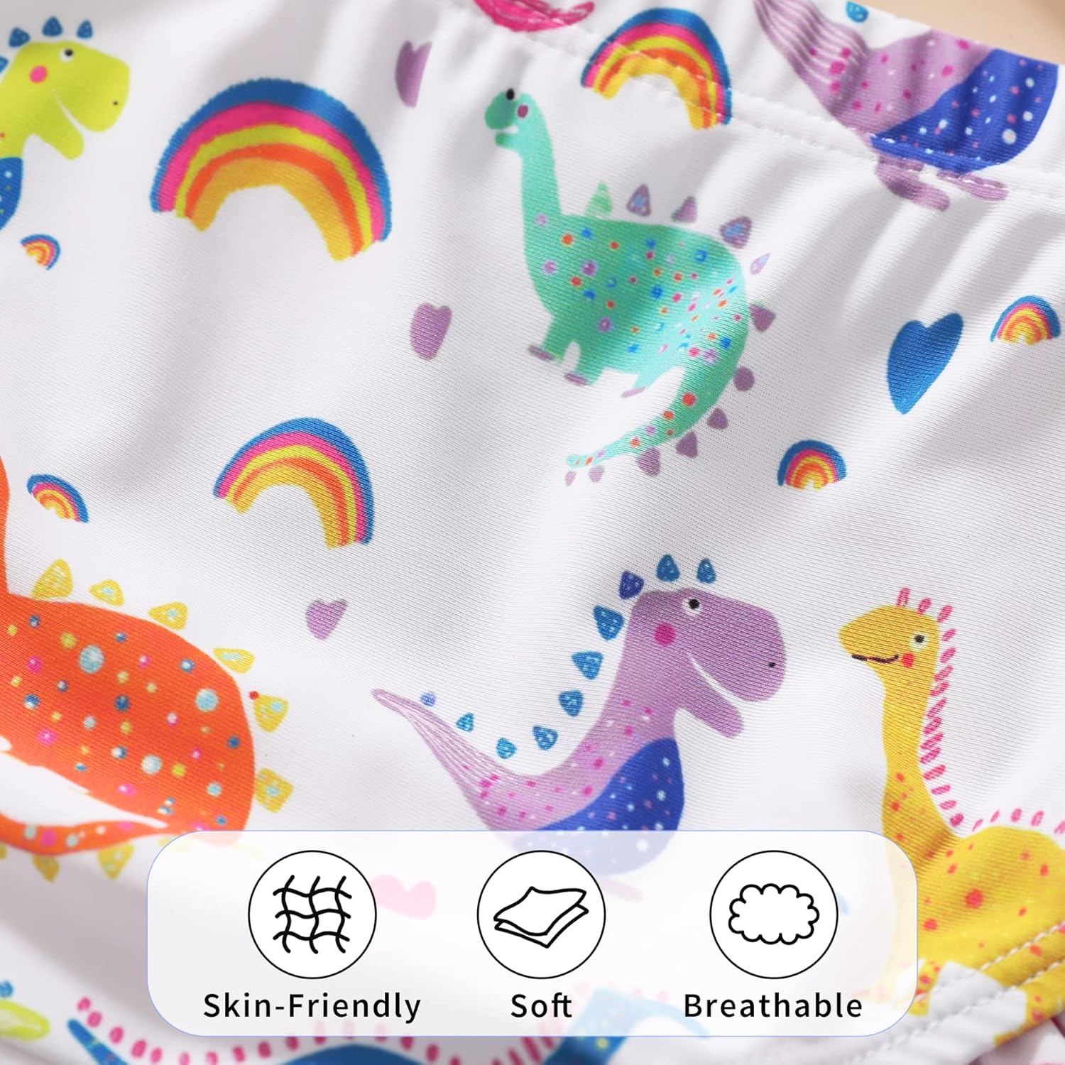 YOUNGER TREE Toddler Baby Girls Summer Swimsuit Sleeveless Striped Swimwear Two-Piece Suit Beach Bikini - Image 4