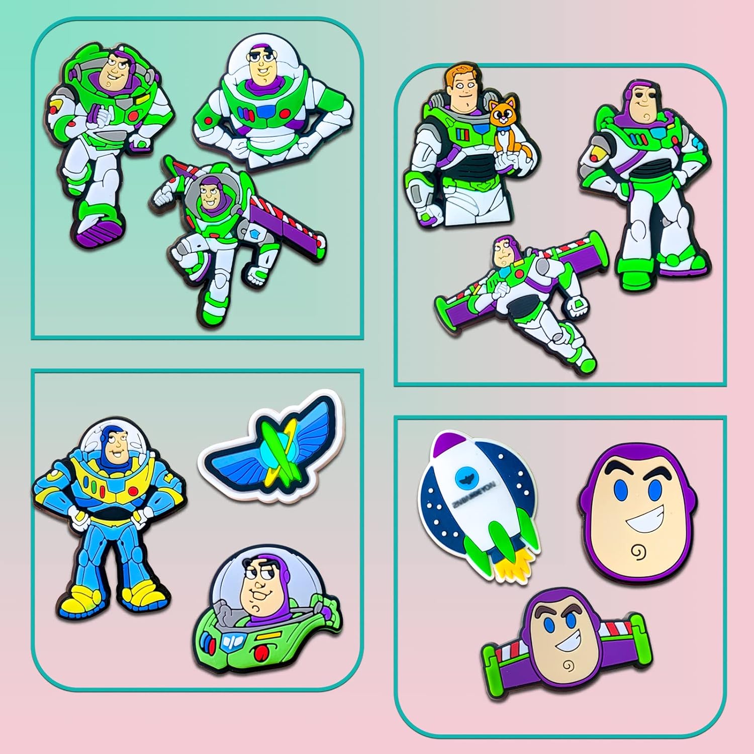 Miniatura 2 de Keapenthus 12 dijes de decoración de zapatos para decoración de sandalias de zapatos para niños niñas adolescentes hombres mujeres adultos recuerdos