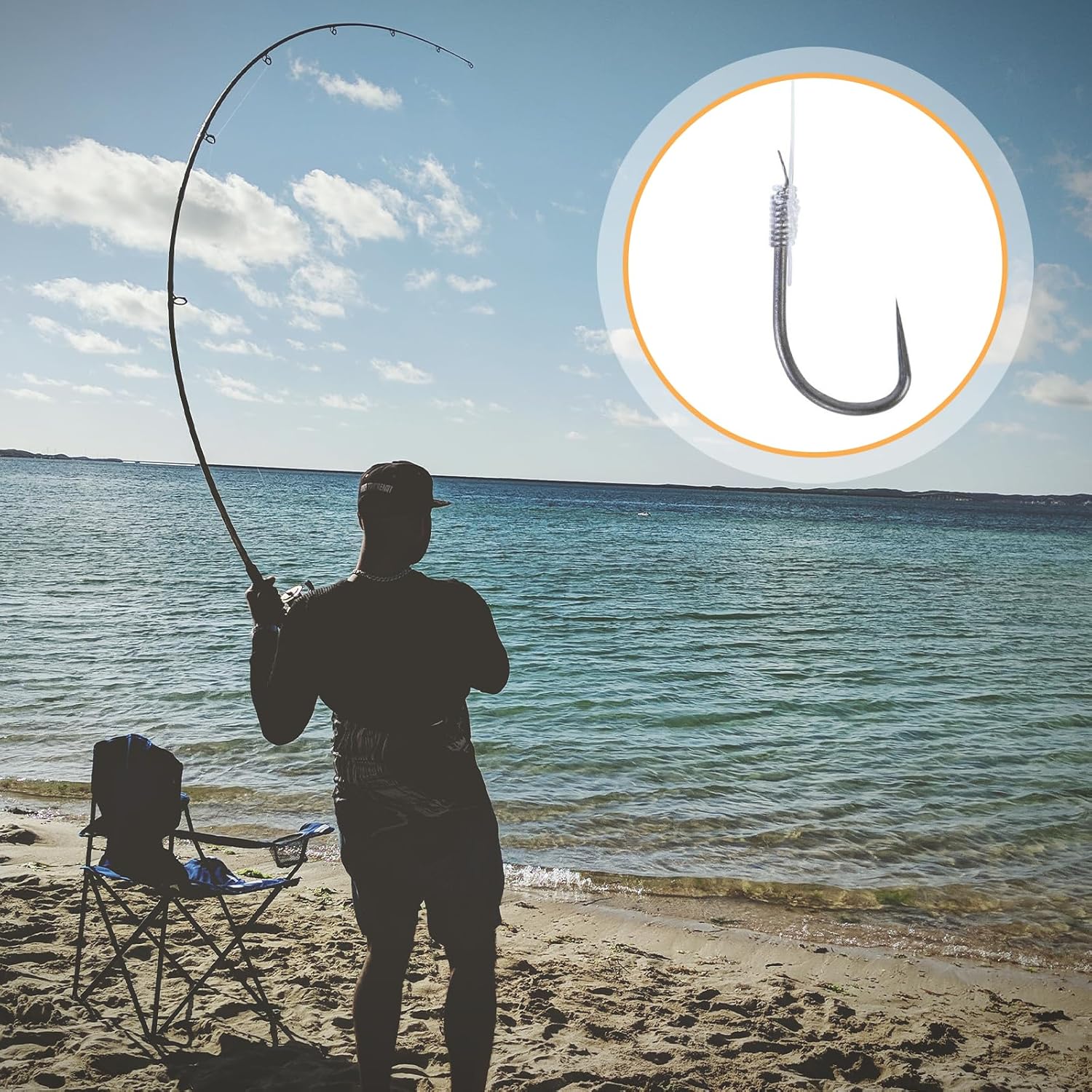 41 Pcs Invisible Hanging Wire, 105 Feet Clear Picture Wires with Aluminum Crimping Sleeves Clear Fishing Line Wire for Hanging Picture Frame String Light Necklaces Jewelry Making Beading