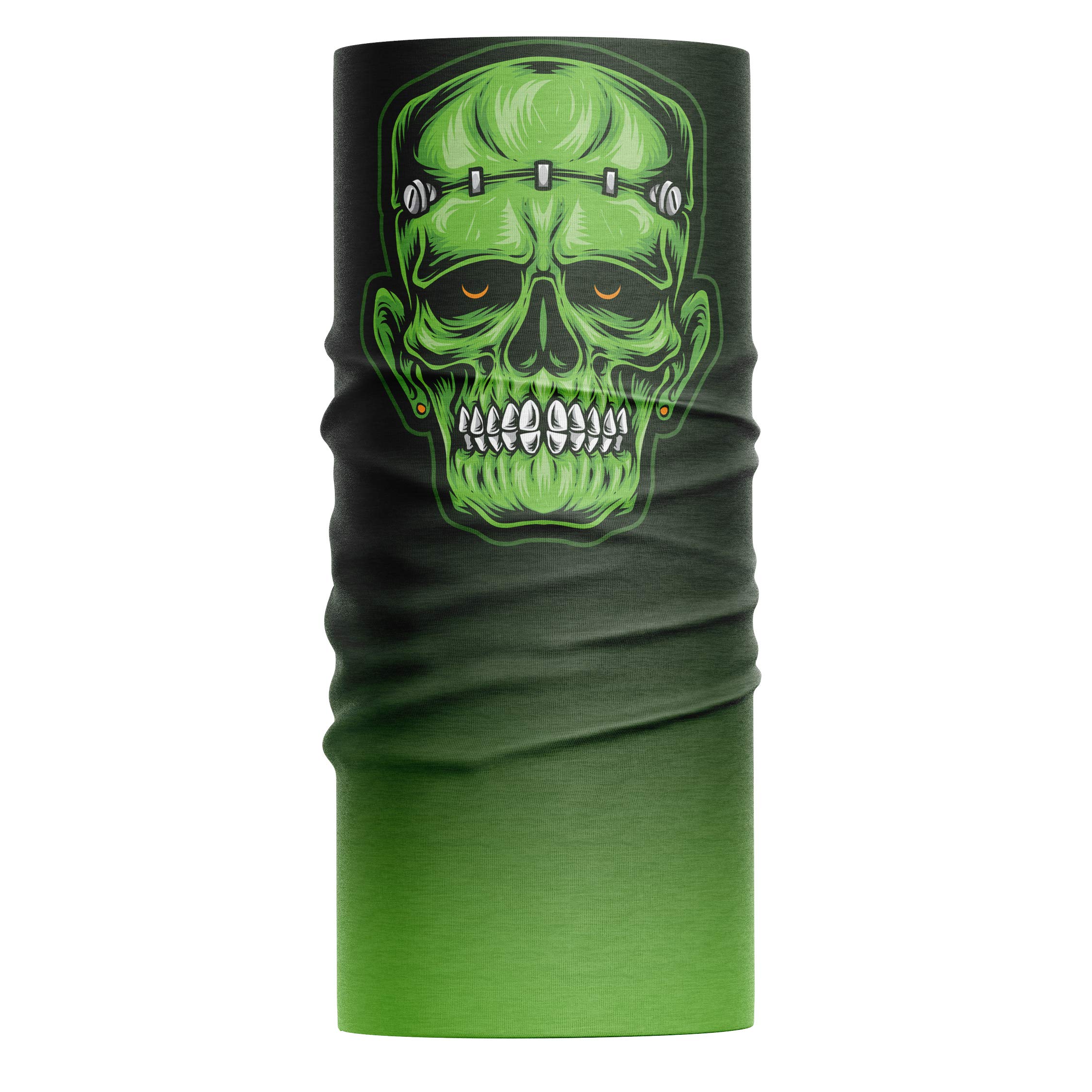 Purple Print House Headwear Frankenstein Skull Snood - Multifunctional Motorcycle Bandana Headband Neck Gaiter Men Women Kids - Face Covering Balaclava