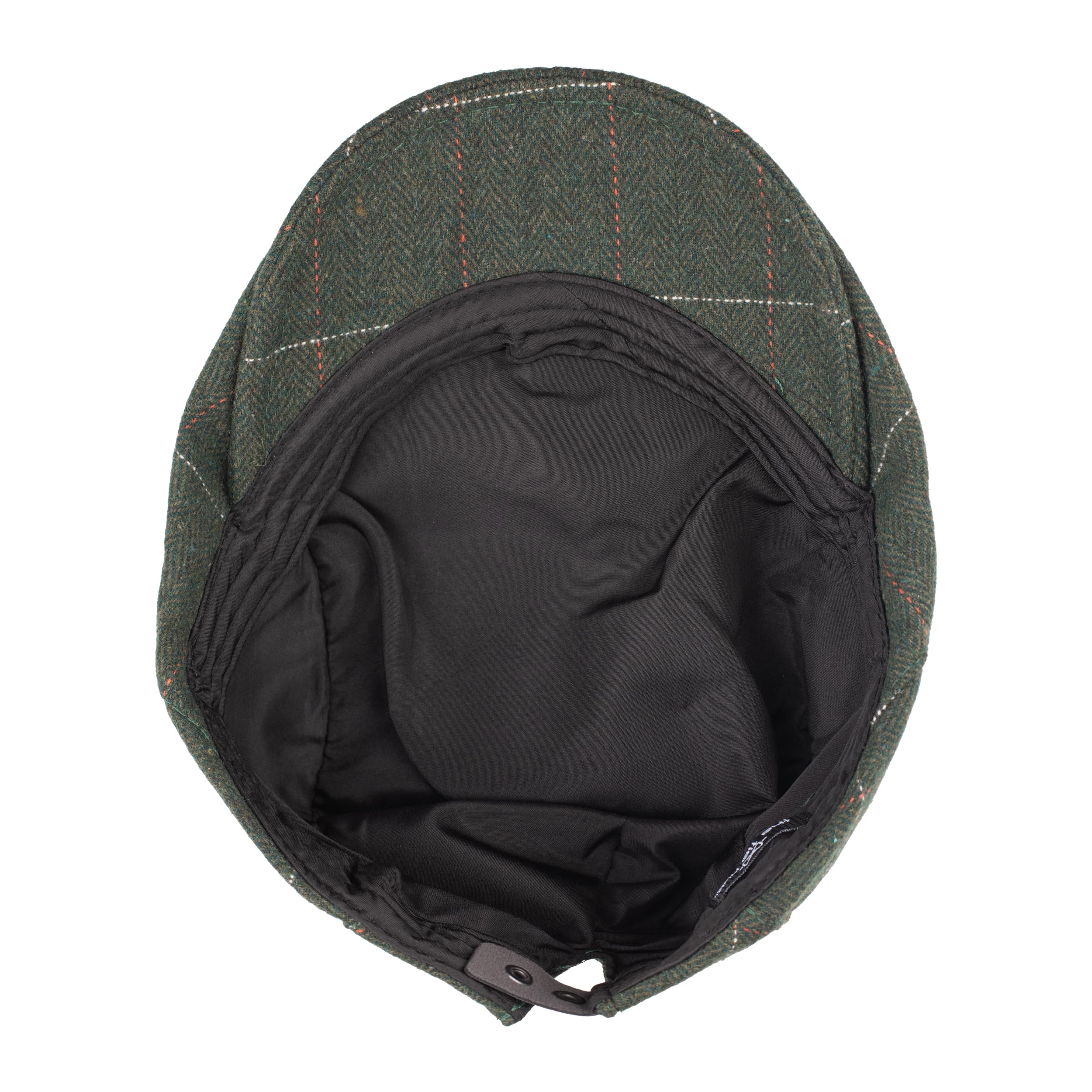 The Tie Hub Green French Beret Cap for Men Stylish Cotton Check Hat Vintage Artistic Creative Casual Wear 4