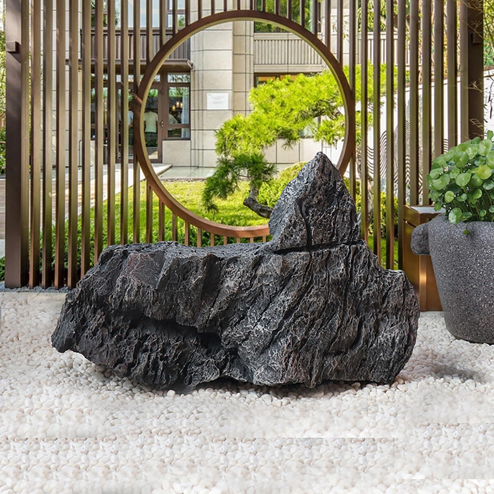 (取引中) 庭の大型オブジェ(人造石) Amazon.co.jp: 逼真な人工石の庭の装飾、ガラス繊維製の人工山彫刻