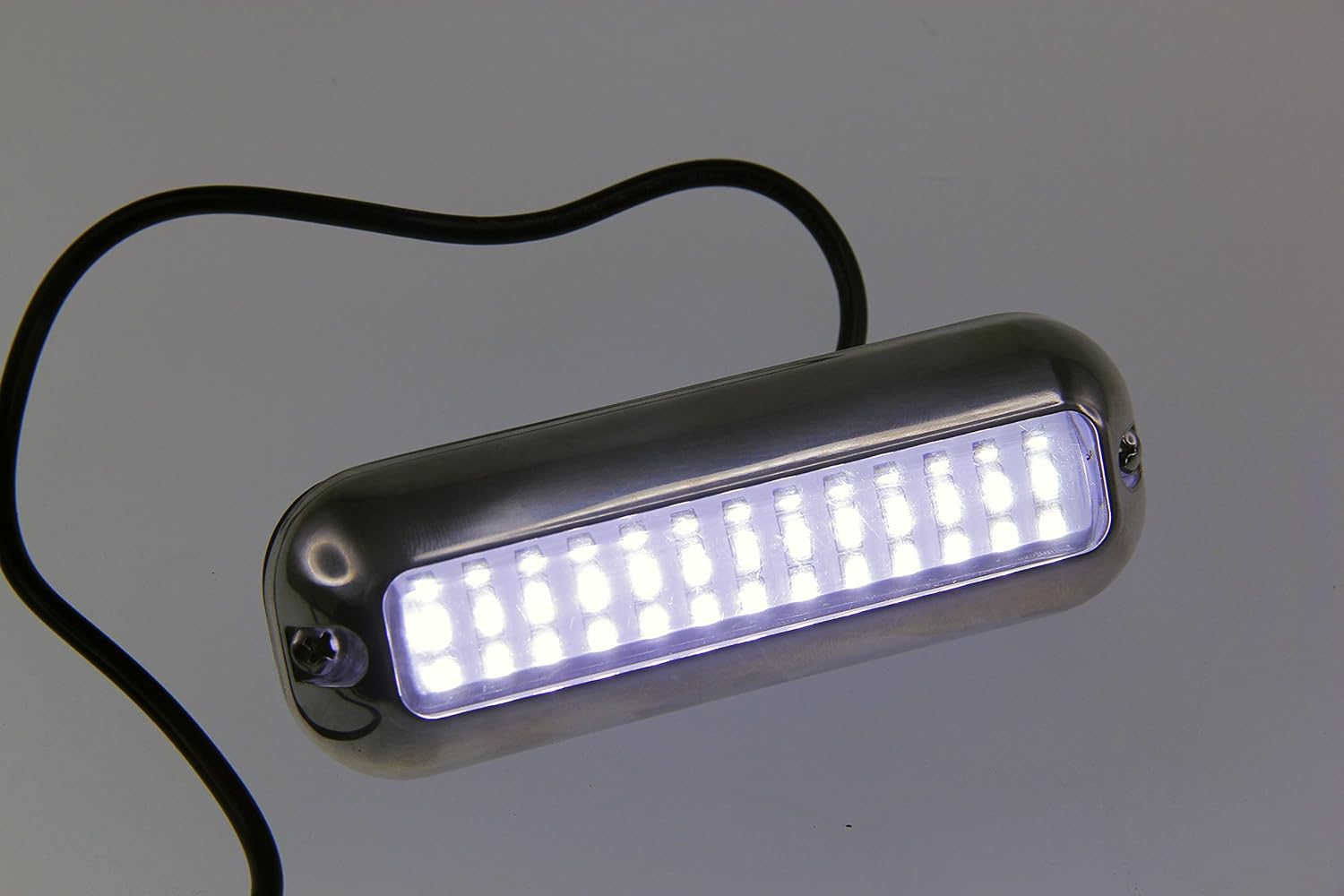 Pactrade Marine 2PCS Pontoon Boat S.S.316 Cool White LED Underwater Light 416 LM