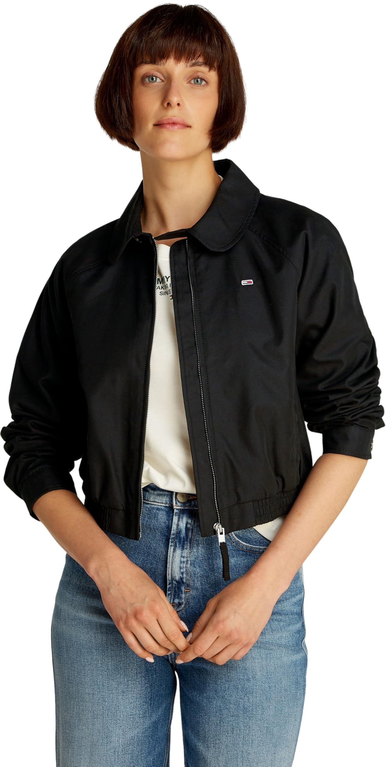 Tommy Jeans Damen Jacke Cotton Wasserabweisend
