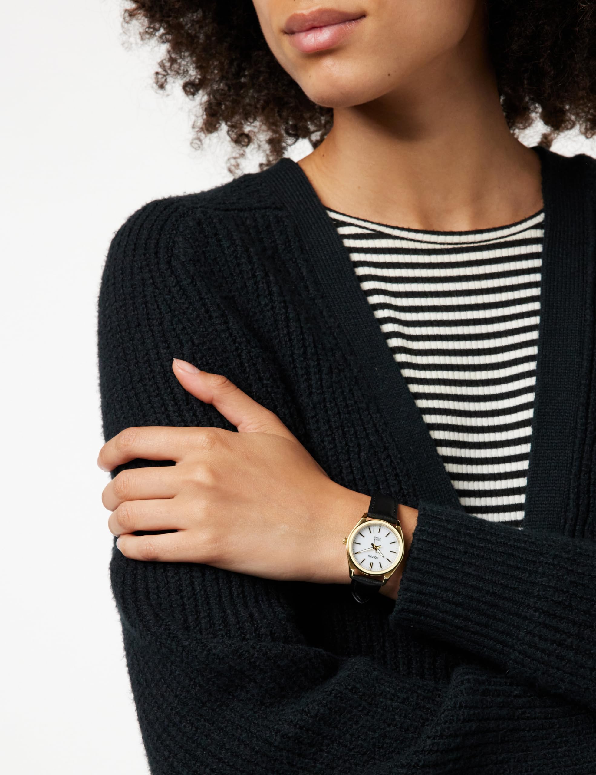 Lorus RY518AX9 - Reloj analógico de Cuarzo para Mujer con Correa de Piel, Dorado