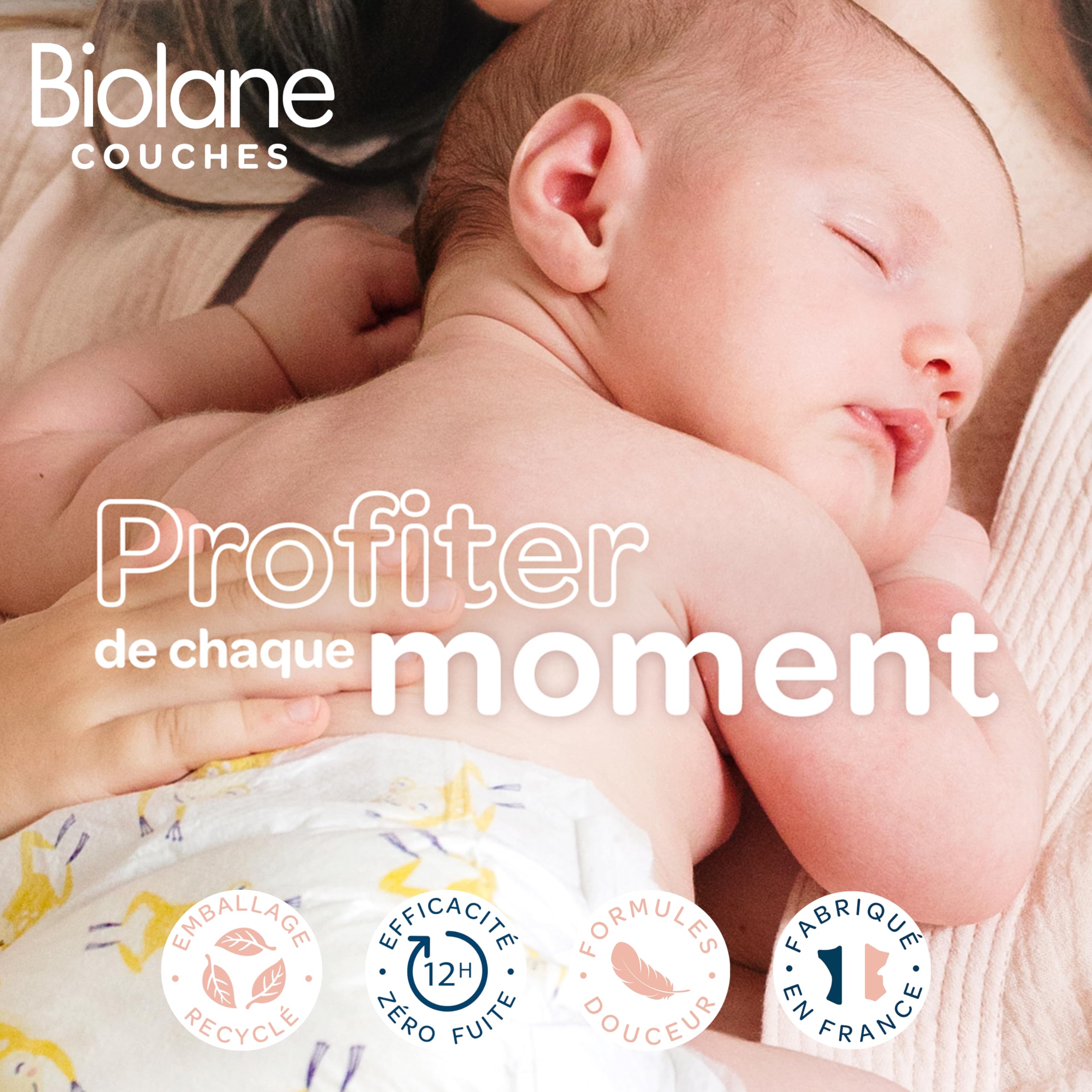 BIOLANE - Kit de cuidado de bebé nacimiento, bolsa de pañales y cuidado del bebé, pañal, toallitas H2O