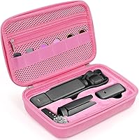 Vista 10 de Estuche para el combo de cámara DJI Osmo Pocket 3, bolsa EVA de almacenamiento duro con 1 correa ajustable y 2 protectores de pantalla y 1 mini