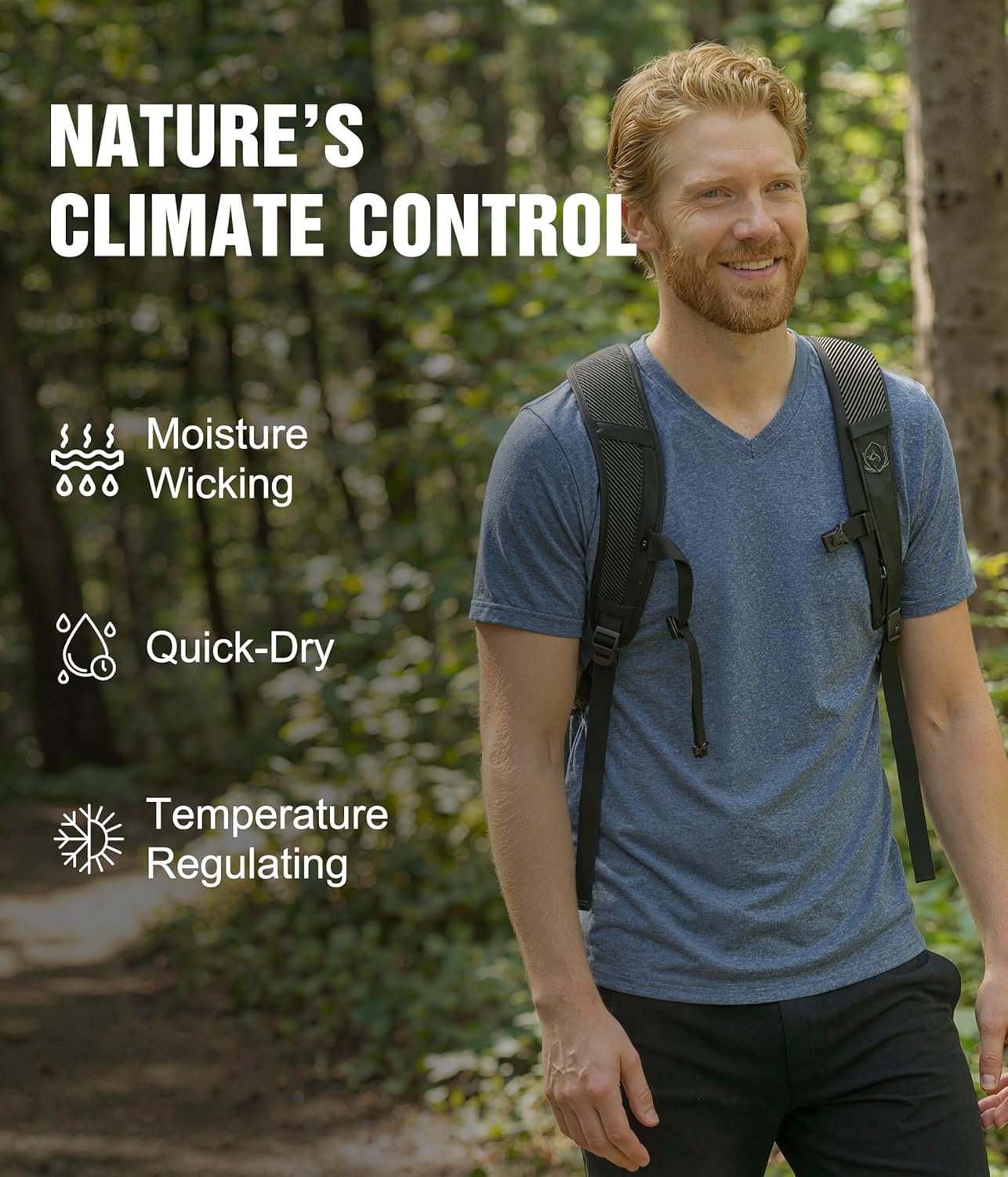 100% Merino Wool T-Shirts for Men 2 Packs, V Neck Men Short Sleeve Undershit, Breathable Lightweight Base Layer Tee - Image 6