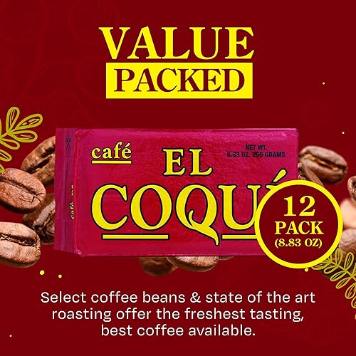 Miniatura 4 de El Coquí - Café expreso molido tostado oscuro, rico y molido, café a granel, auténtico café de estilo puertorriqueño, sellado al vacío, granos de