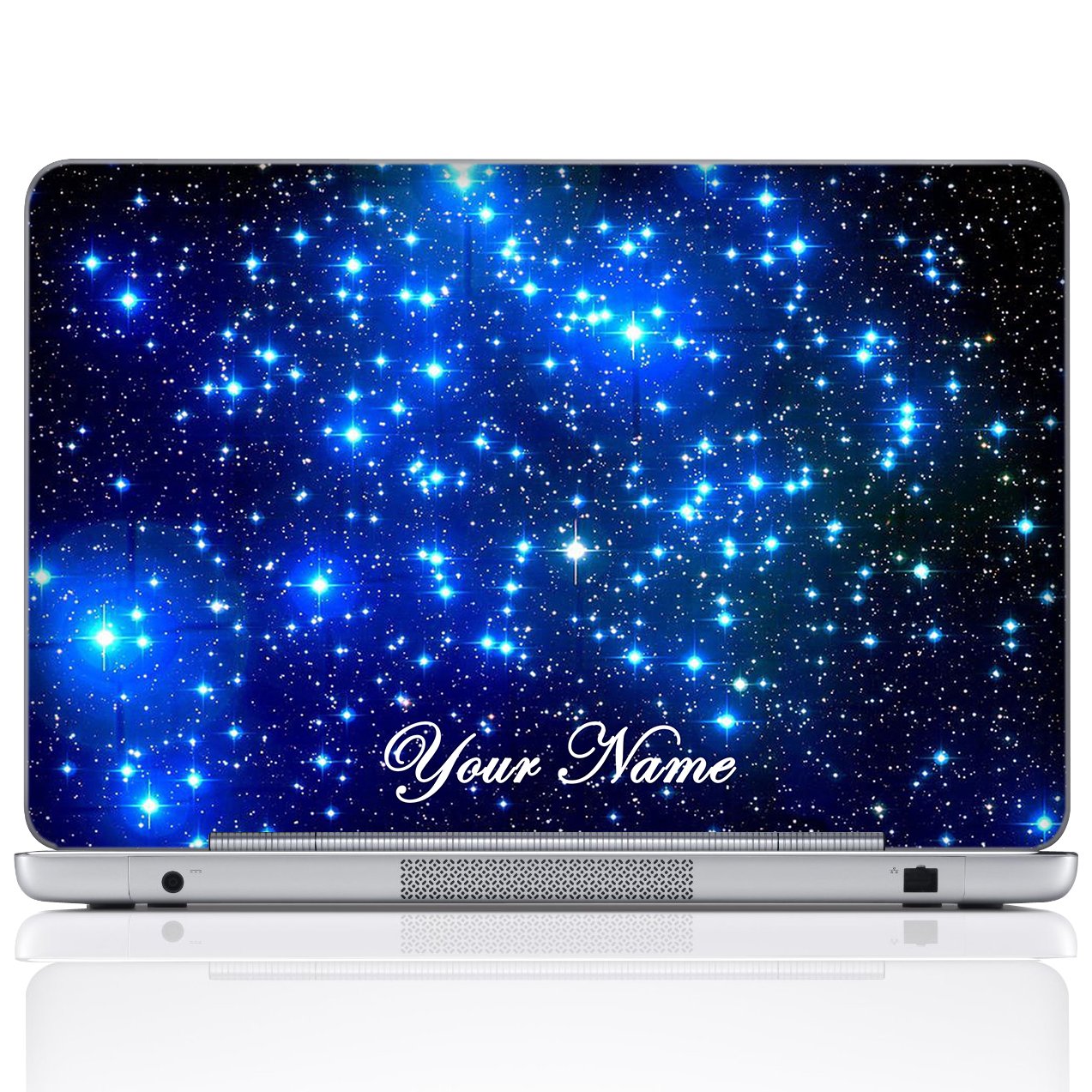 Custom Design Personalized Laptop Skin Sticker Cover Art Decal, Customize with Your Name or Text (15.6 Inch, Galaxy Stars)