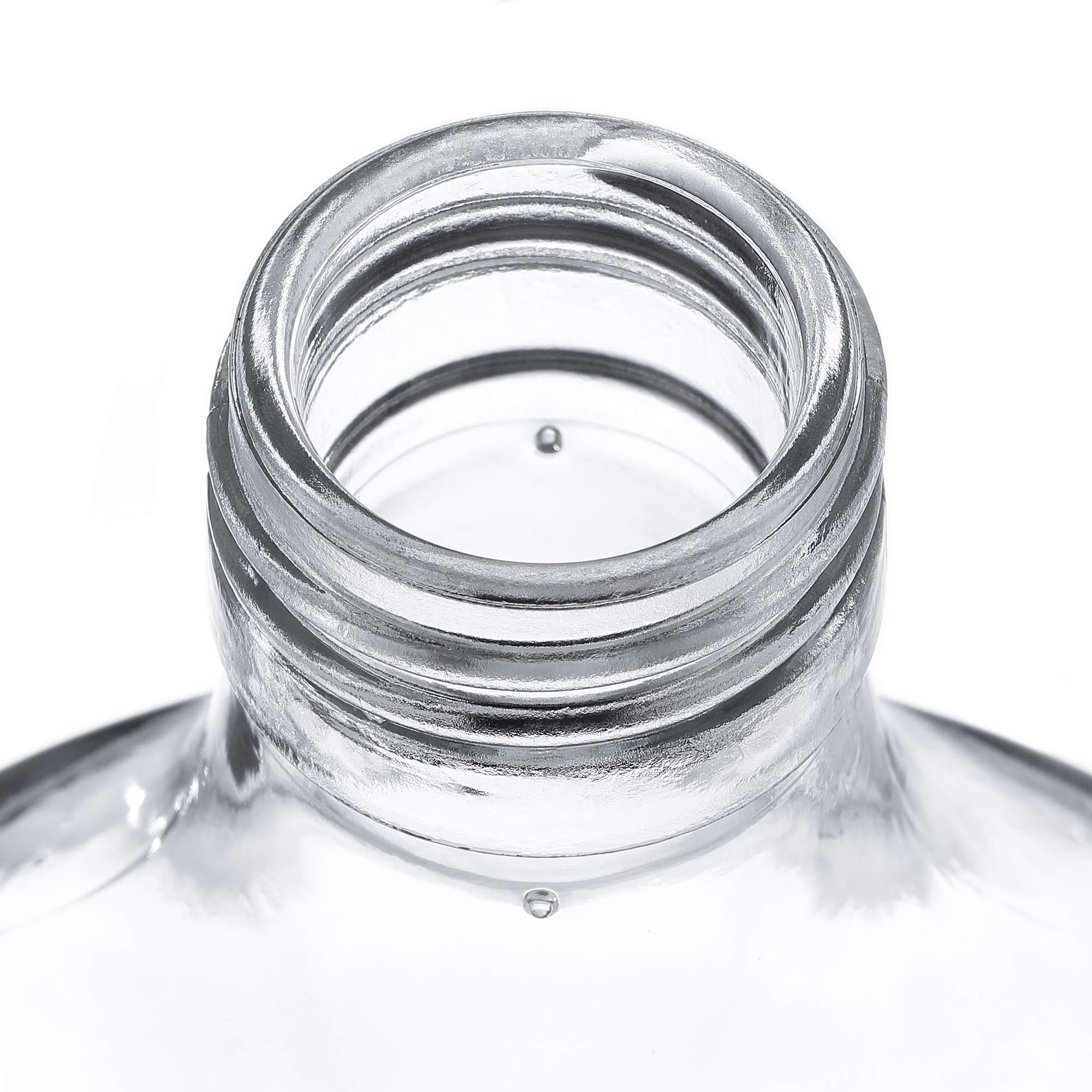 MamboCat Set di 12 bottiglie da 200 ml con chiusura a leva, in vetro trasparente, da riempire con vino, succo di frutta, birra, liquori, aceto e olio