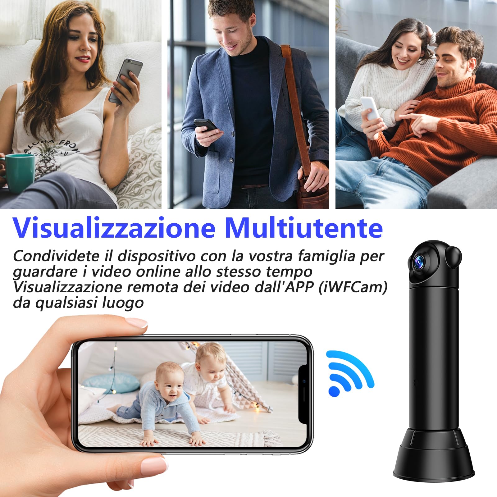 Web Cam Spy Mini Wifi Nascosta Monitoraggio Movimento - Dettaglio