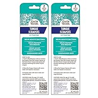 Vista 7 de GuruNanda Raspador de lengua para adultos (paquete de 4) con estuche de viaje, acero inoxidable de grado médico 420, ayuda en el aliento fresco