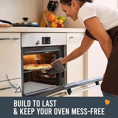 Vista 71 de Paquete de 2 forros de teflón antiadherentes grandes y gruesos, de 17 x 25 pulgadas, sin BPA ni PFOA, para la parte inferior de horno eléctrico