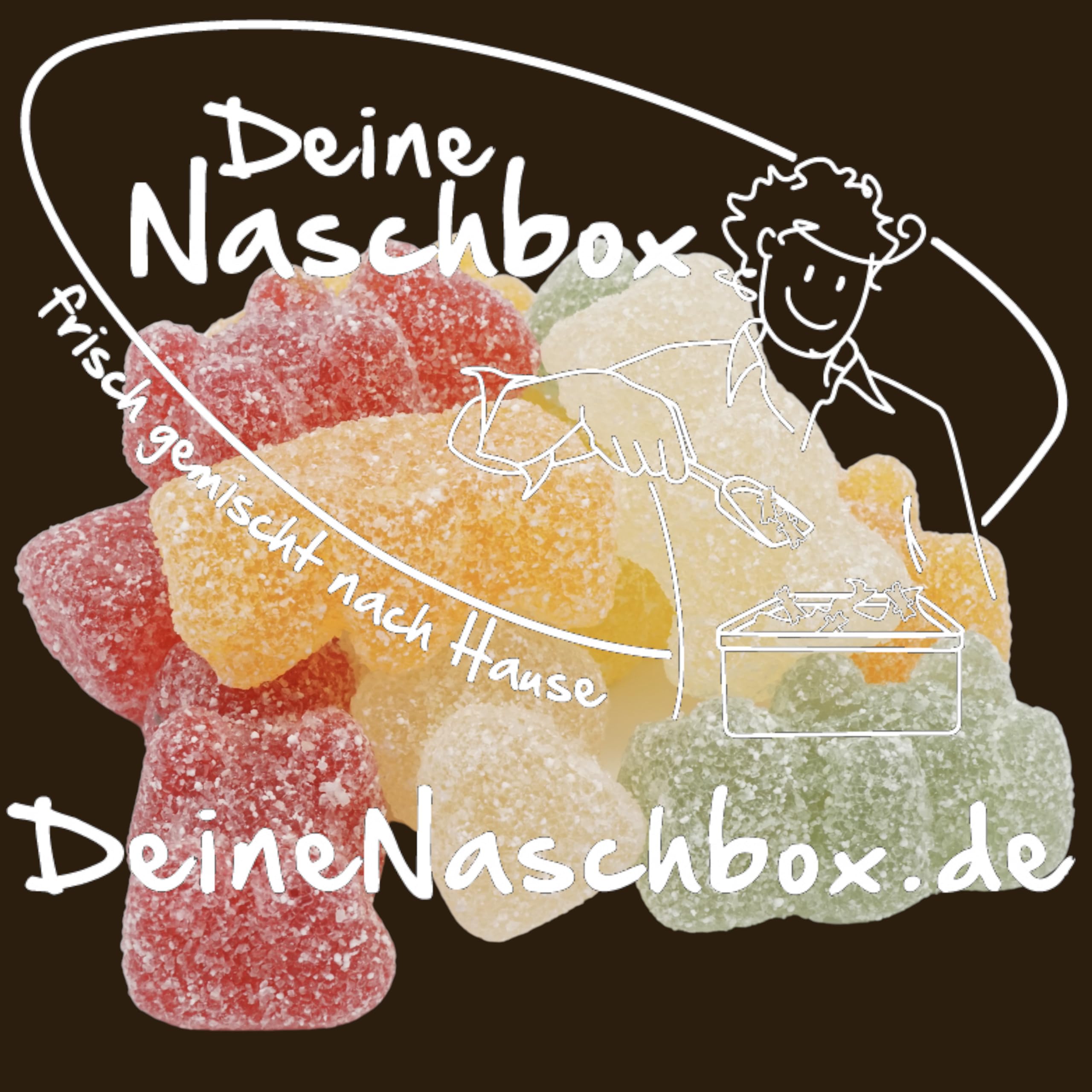 Deine Naschbox | Saure Fruchtgummi Bären | 3kg Mega Pot | XXL Großpackung für Party, Candybar & als Geschenk - Saftig prickelnder Naschspaß