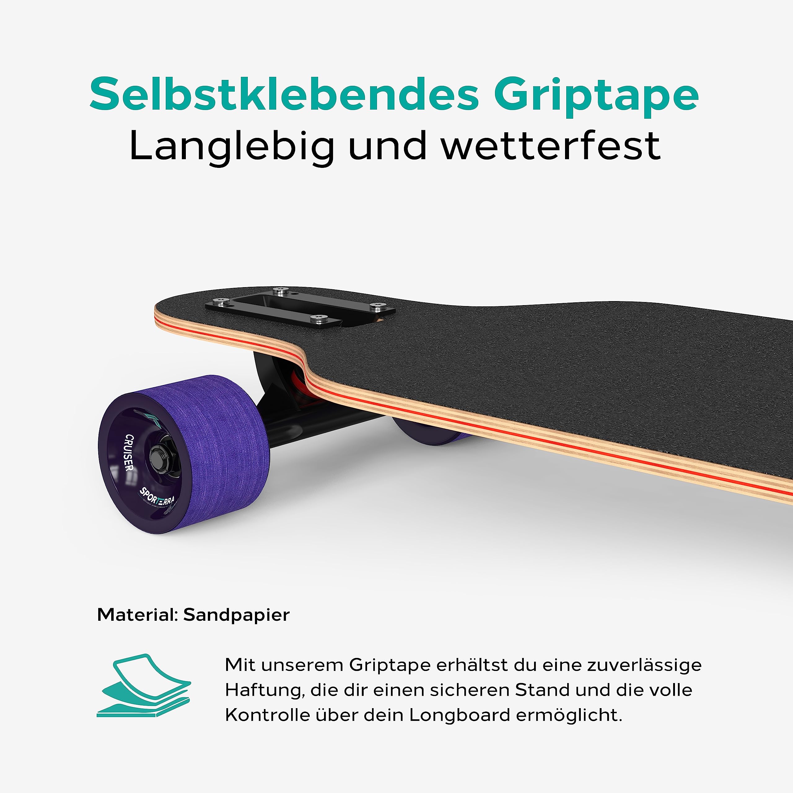 Longboard [offre d'été] – Longboard pour adultes et adolescents – Optimisé jusque dans les moindres détails pour des aventures inoubliables sur le long board