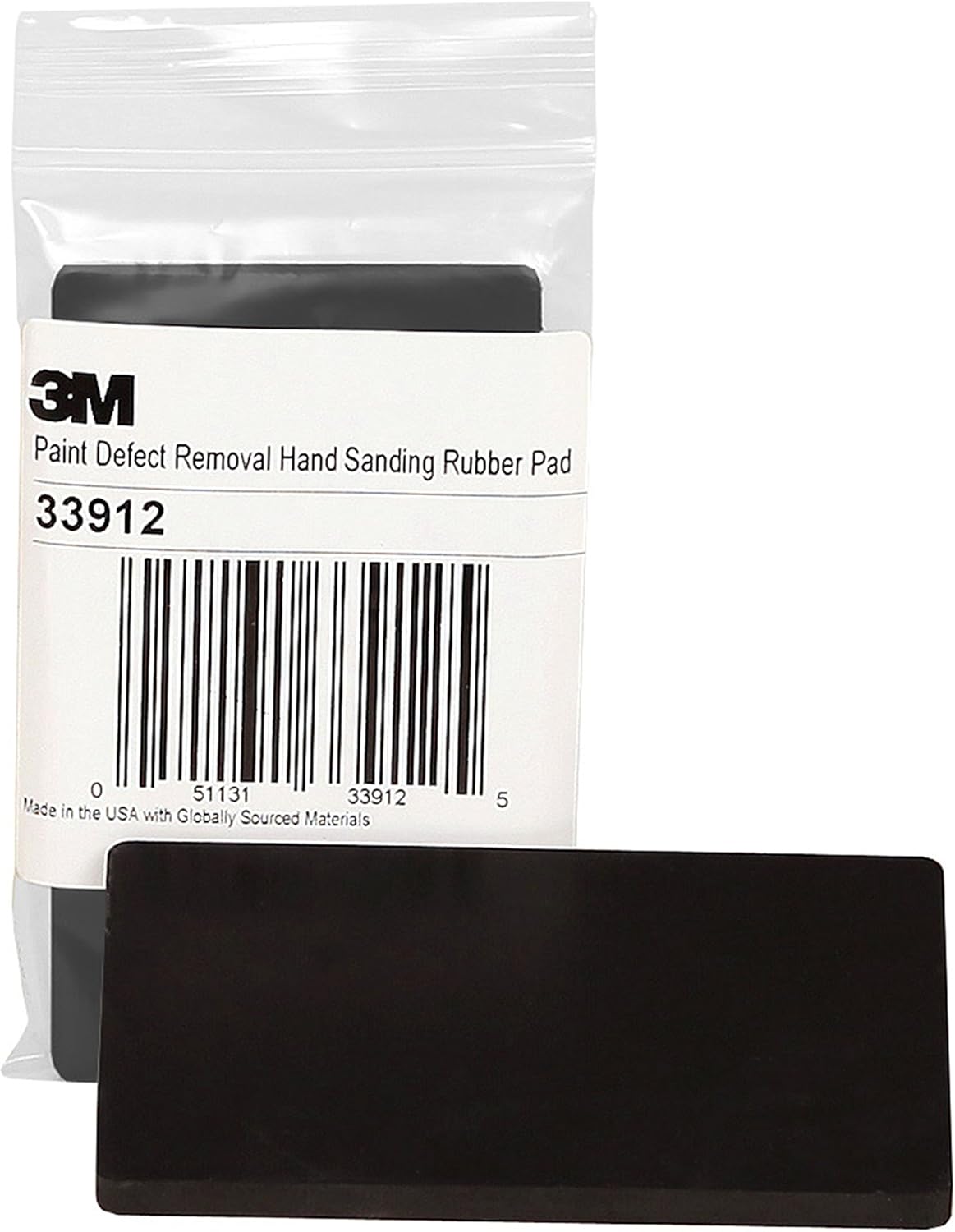 3M 33912 Paint Defect Removal Hand Sanding Rubber Pad