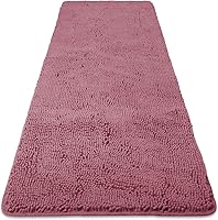 Vista 78 de Yeaban Juego de alfombras de baño verde manzana 2 piezas (20" x 32" y 17" x 24"), tapetes de baño de felpilla gruesa Alfombras de baño absorbentes