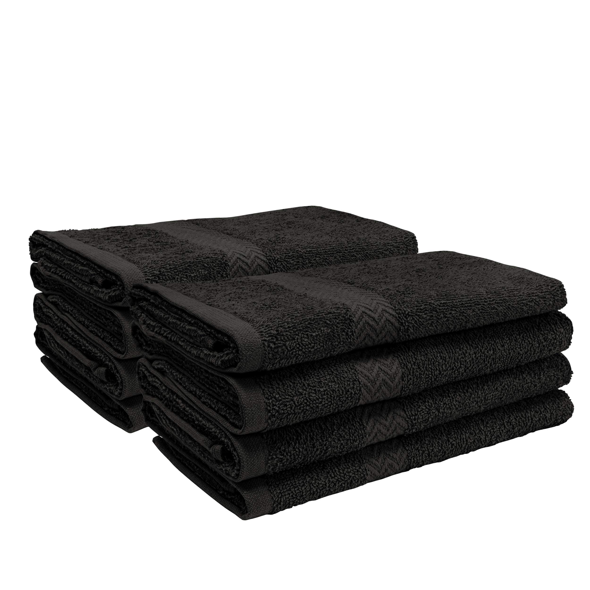 Superior Hand Towels 100% Cotton, Pack of 8 - Quick Dry Highly Absorbent and Soft Feel for Sensitive Skin, Washcloths for Bathroom, Spa, Gym, and Hand