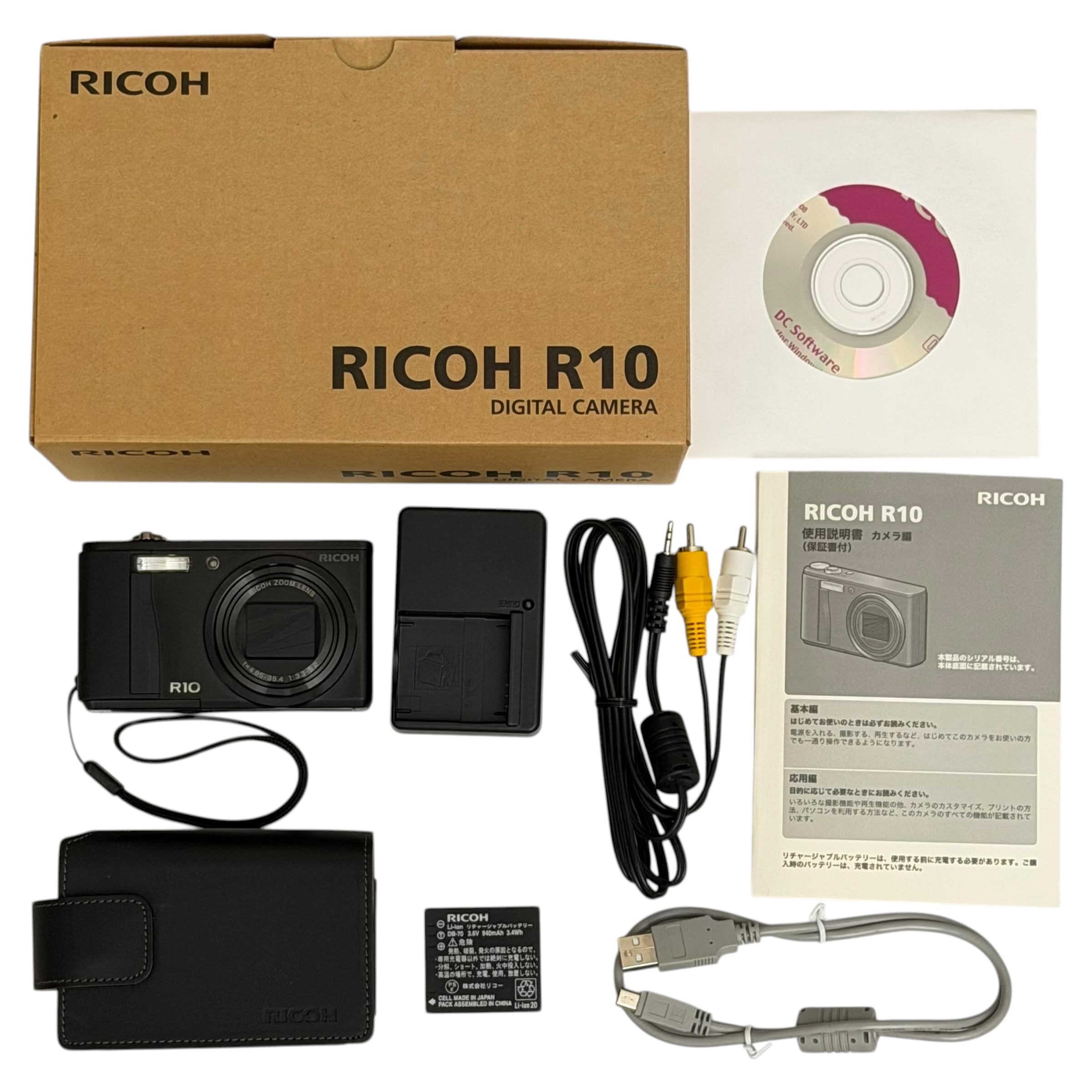 動作確認済み RICOH R10 デジタルカメラ Amazon.co.jp: RICOH Digital Camera R10 Black R10BK : Electronics