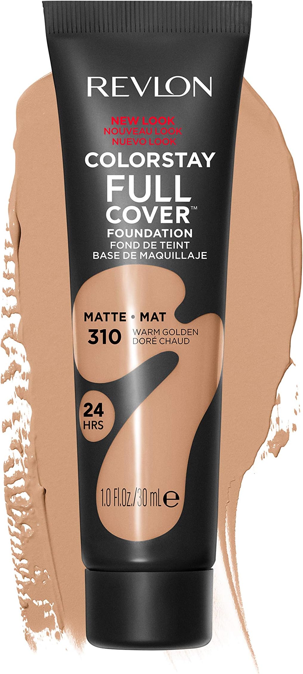 Revlon Liquid Foundation, ColorStay Face Makeup for Normal and Dry Skin, Longwear Full Coverage with Matte Finish, Oil Free, Warm Golden, 30 ml