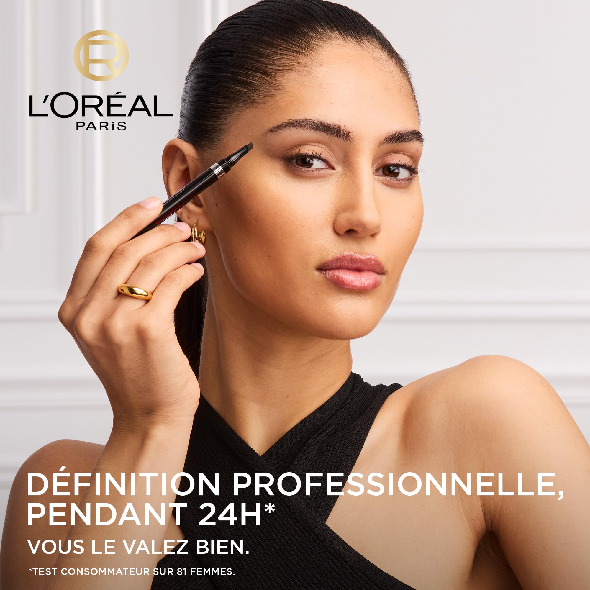 L'Oréal Paris Kredka do brwi z odkręcaną trójkątną końcówką do definiowanych i naturalnych brwi, Infaillible Brows 24h Brow Filling Triangular Pencil, nr 5.0 Light Brunette