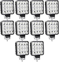 Vista 11 de Willpower 2 piezas de 8.4 cm 48W Mini luz de trabajo LED ultra delgada, cápsulas de luz LED de haz puntual para todoterreno, luces de conducción