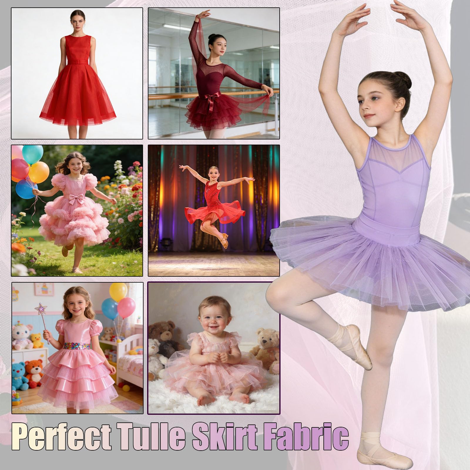 5m x 160cm Tüll Stoff Tüllband, Fester Tüllstoff zum Basteln, Dekostoff Tüll Netzstoff, Transparenter, Unelastisch, Mesh Stoff für Hochzeit Brautkleid Tutu Weihnachten Deko, Dunkelblau