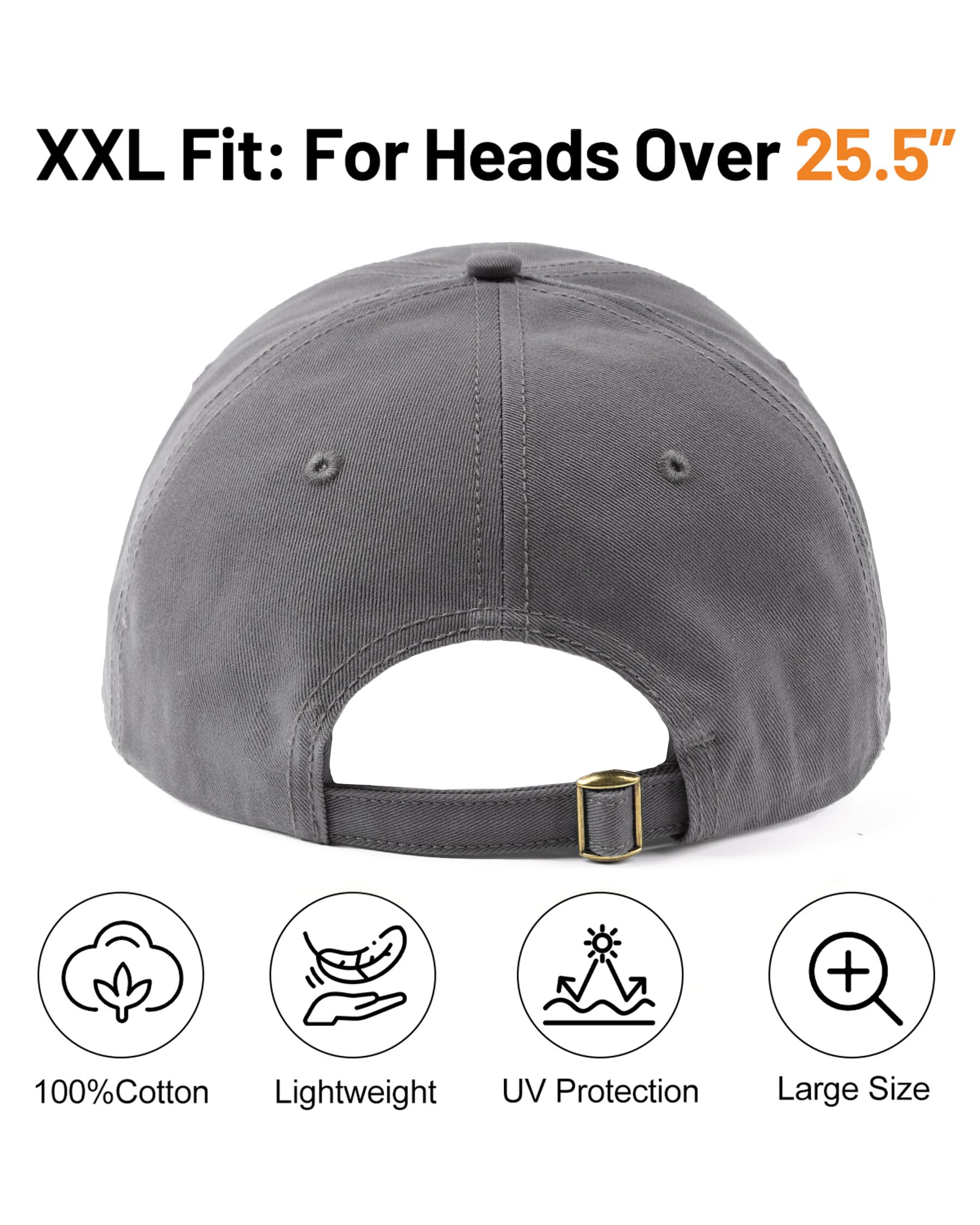 Feng Shui， Berretti da Baseball UK XXL-Large per Teste Grandi Che corrono Berretti Sportivi Cappelli con Protezione UV Cappello da Golf Estivo da Tennis